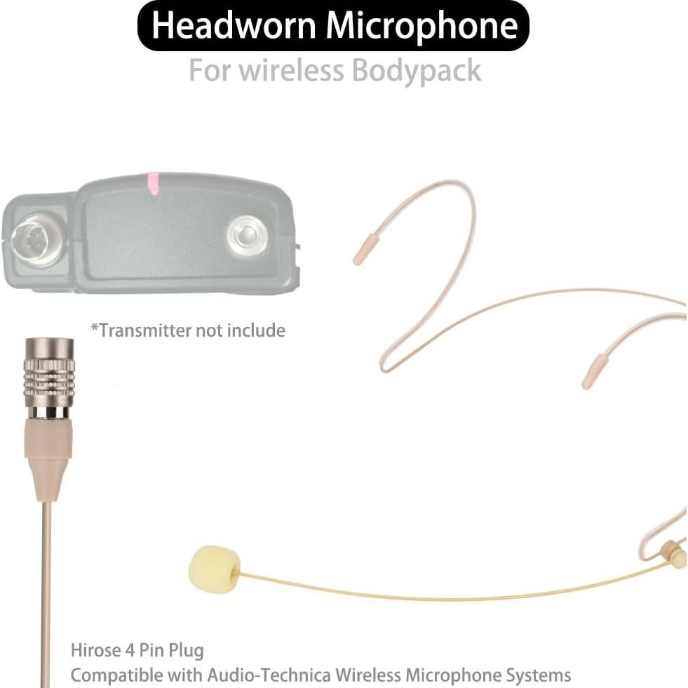 Micrófono de Diadema YXG Beige para Audio-Technica AT-803