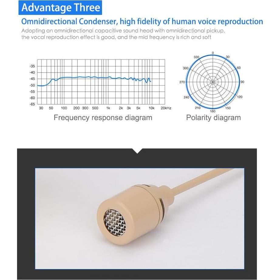 Micrófono de Diadema YXG Beige para Audio-Technica AT-803