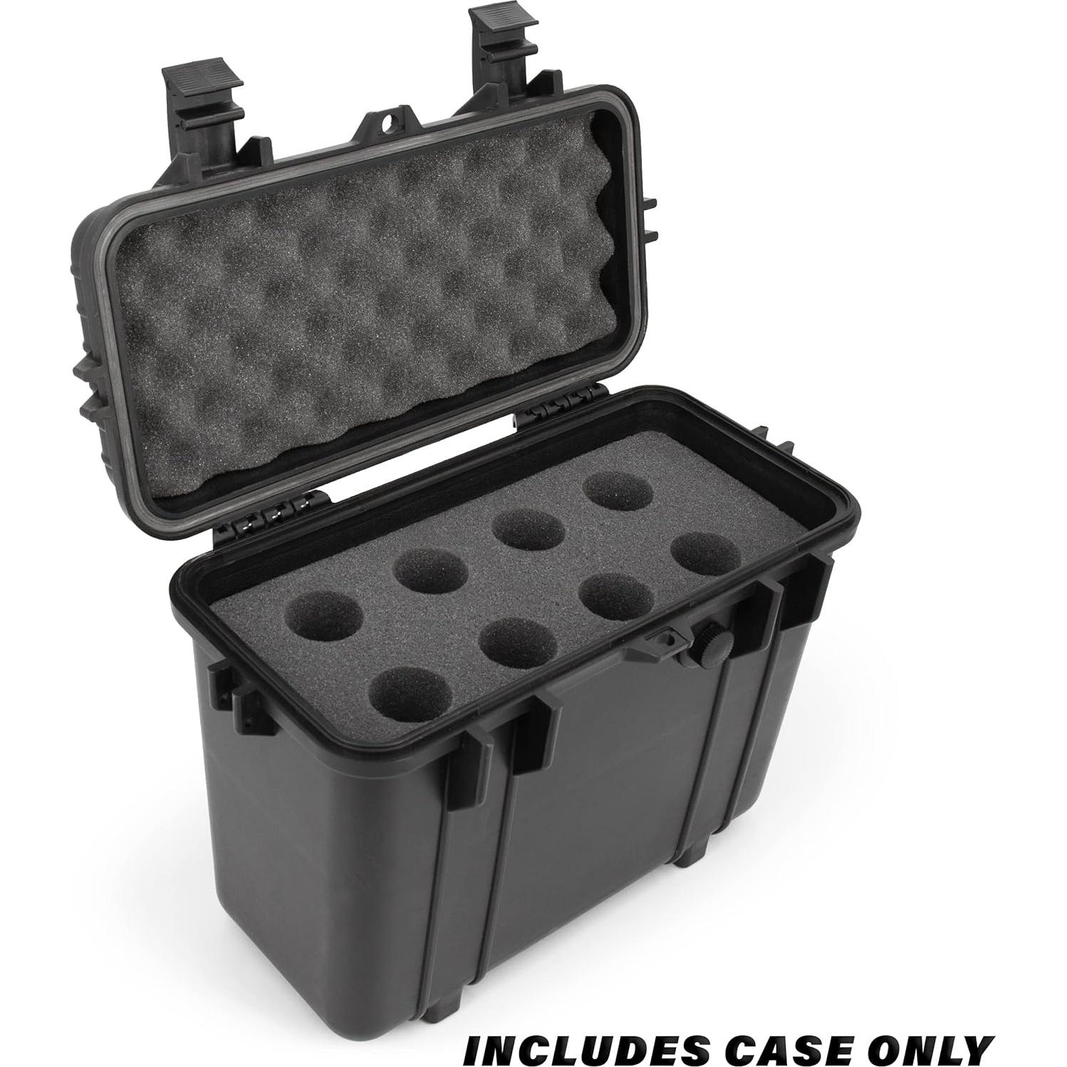 Estuche Duro CASEMATIX para 8 Micrófonos Inalámbricos