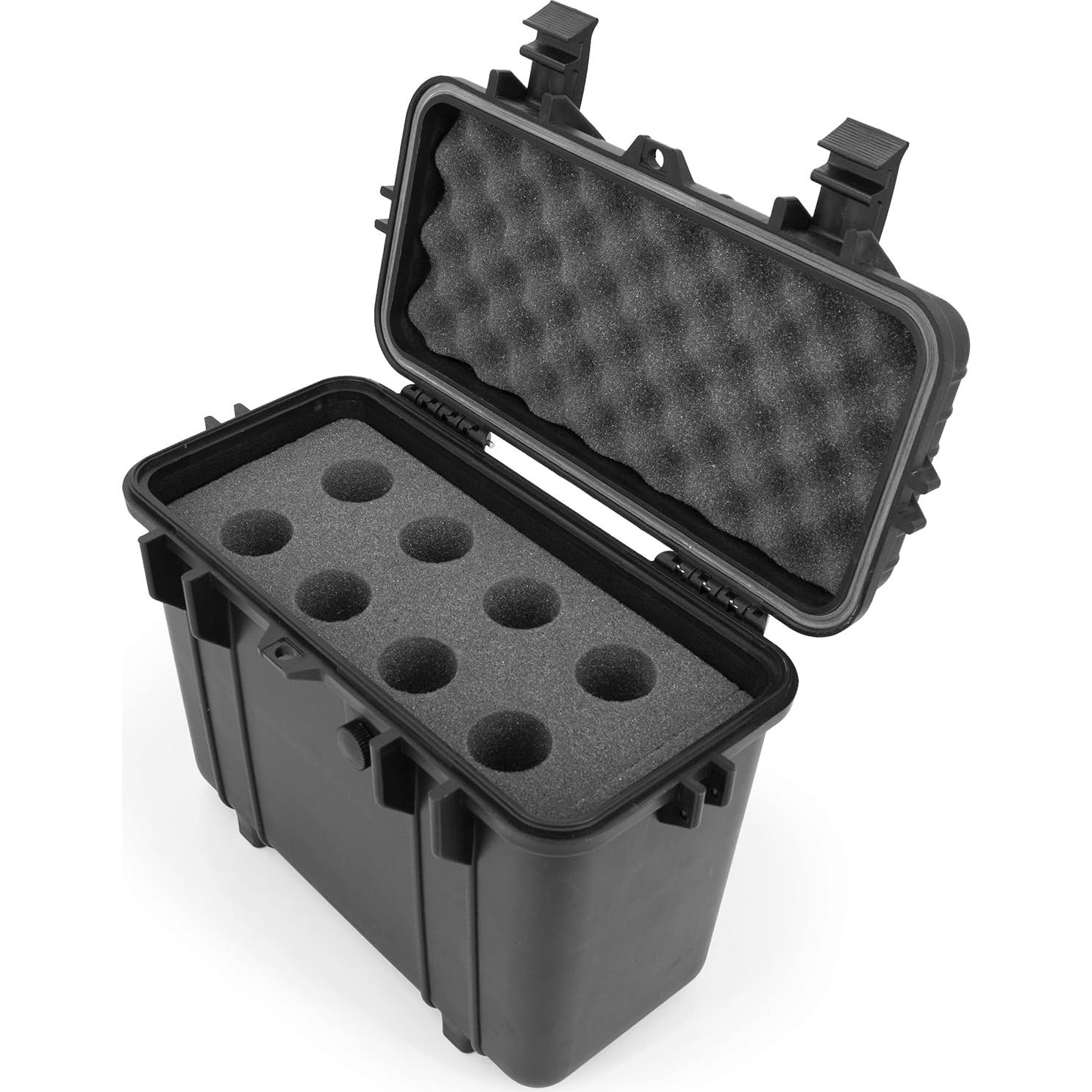 Estuche Duro CASEMATIX para 8 Micrófonos Inalámbricos