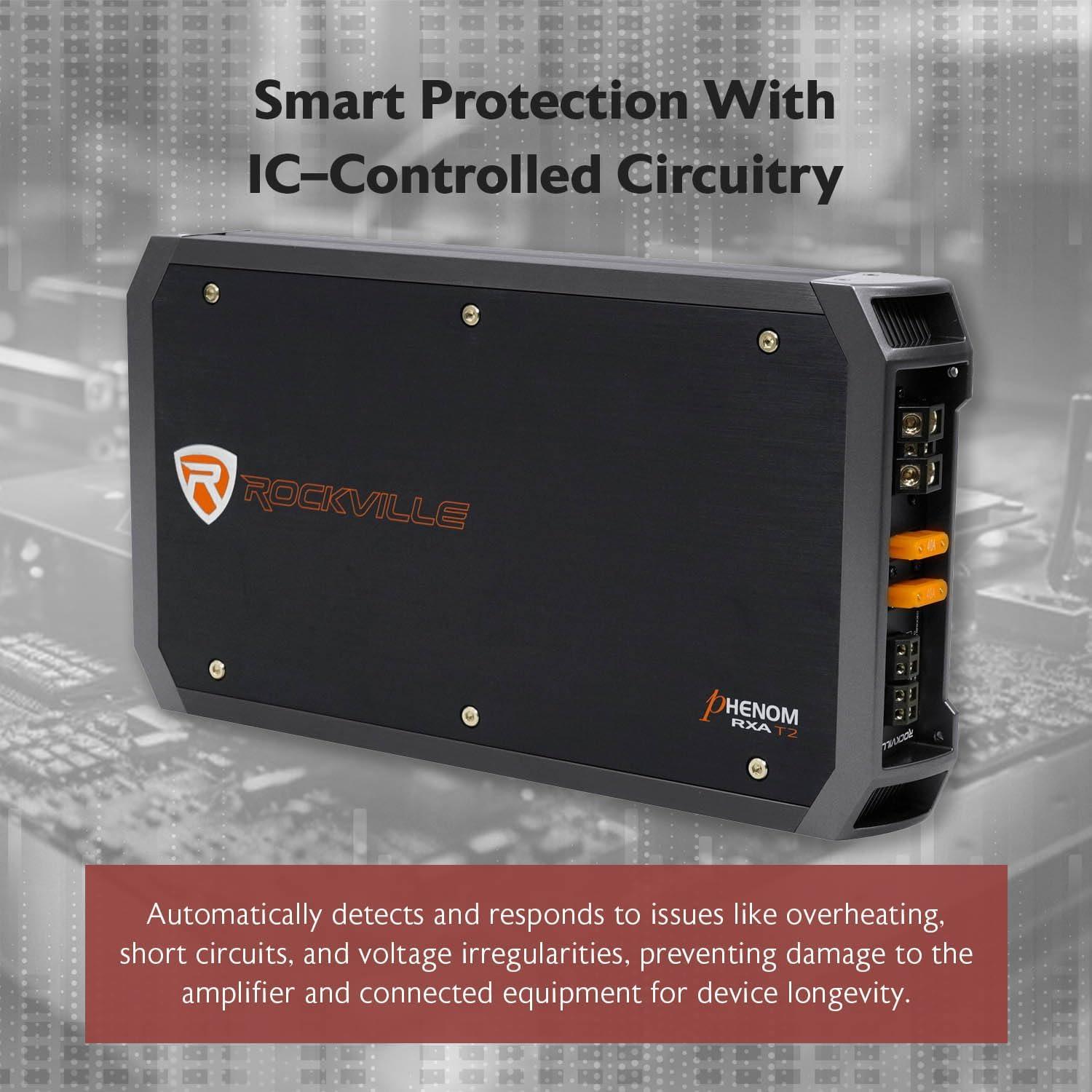 Amplificador de Coche Rockville RXA-T2 800W RMS 2 Canales