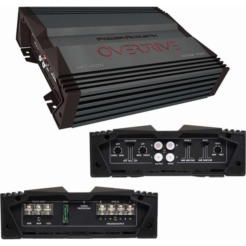 Amplificador de Estéreo para Automóvil Power Acoustik OD2-1000 1000W