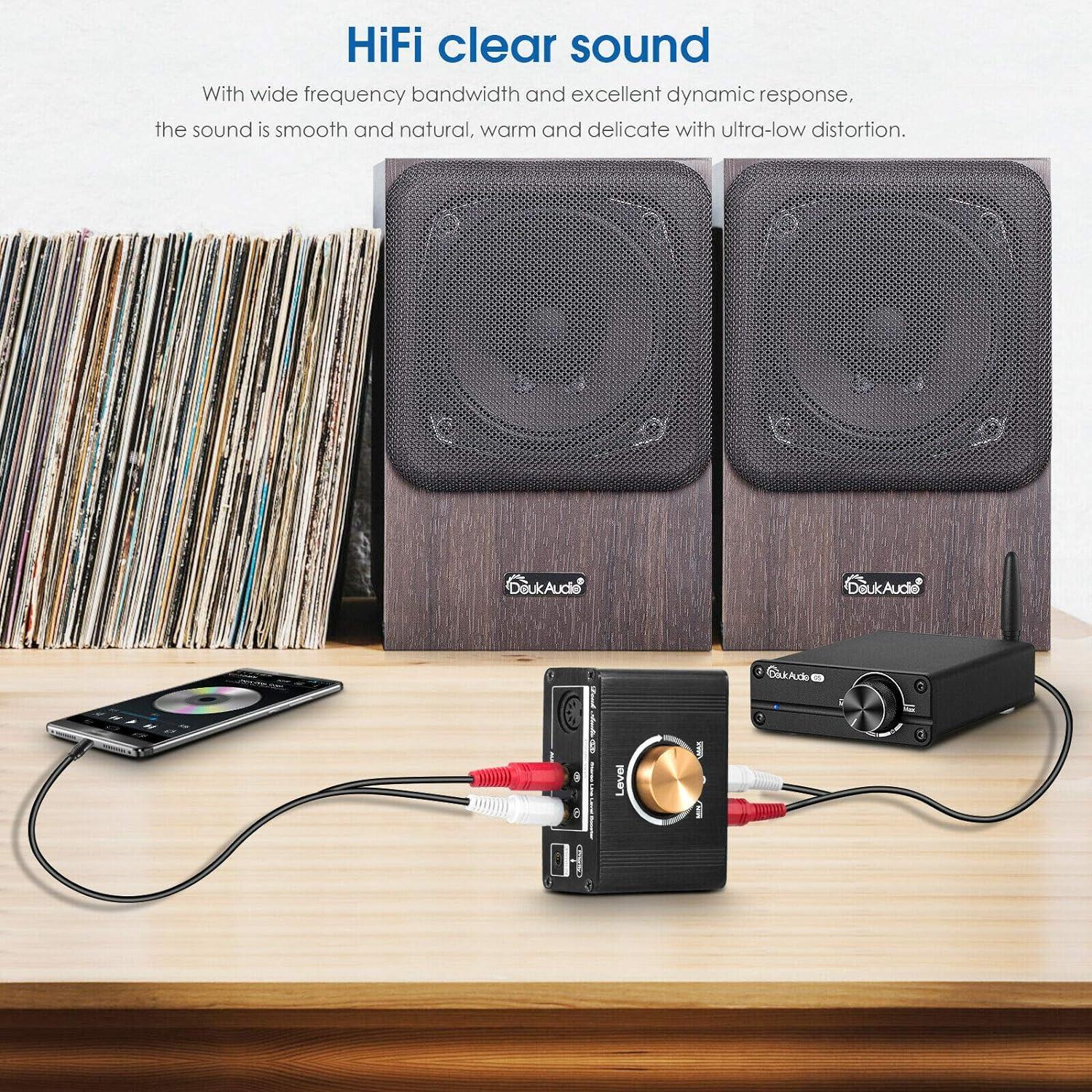 Amplificador de nivel de línea Douk Audio L1 20dB HiFi