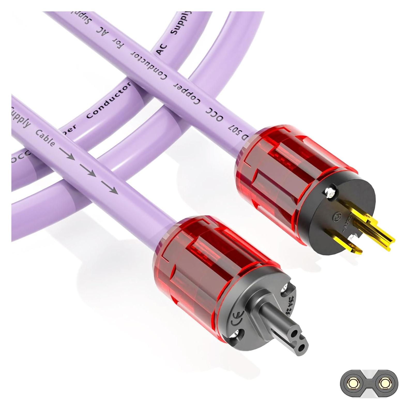Cable de Alimentación HiFi Preffair 12AWG 1.5M C7 Femenino