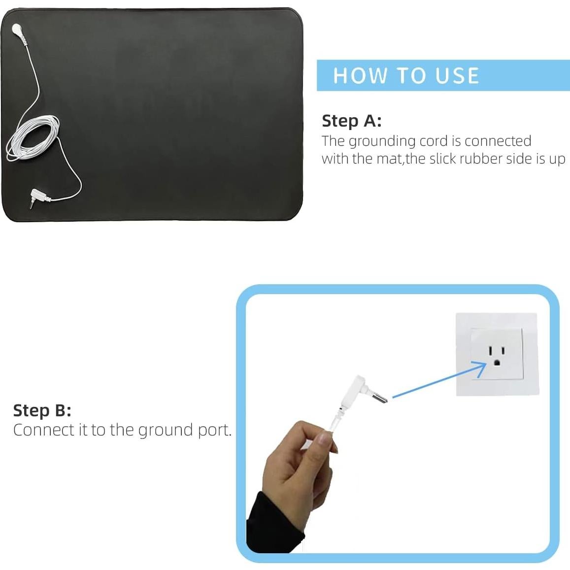 Cable de conexión a tierra 4.57m COUSLEWI para alfombrillas