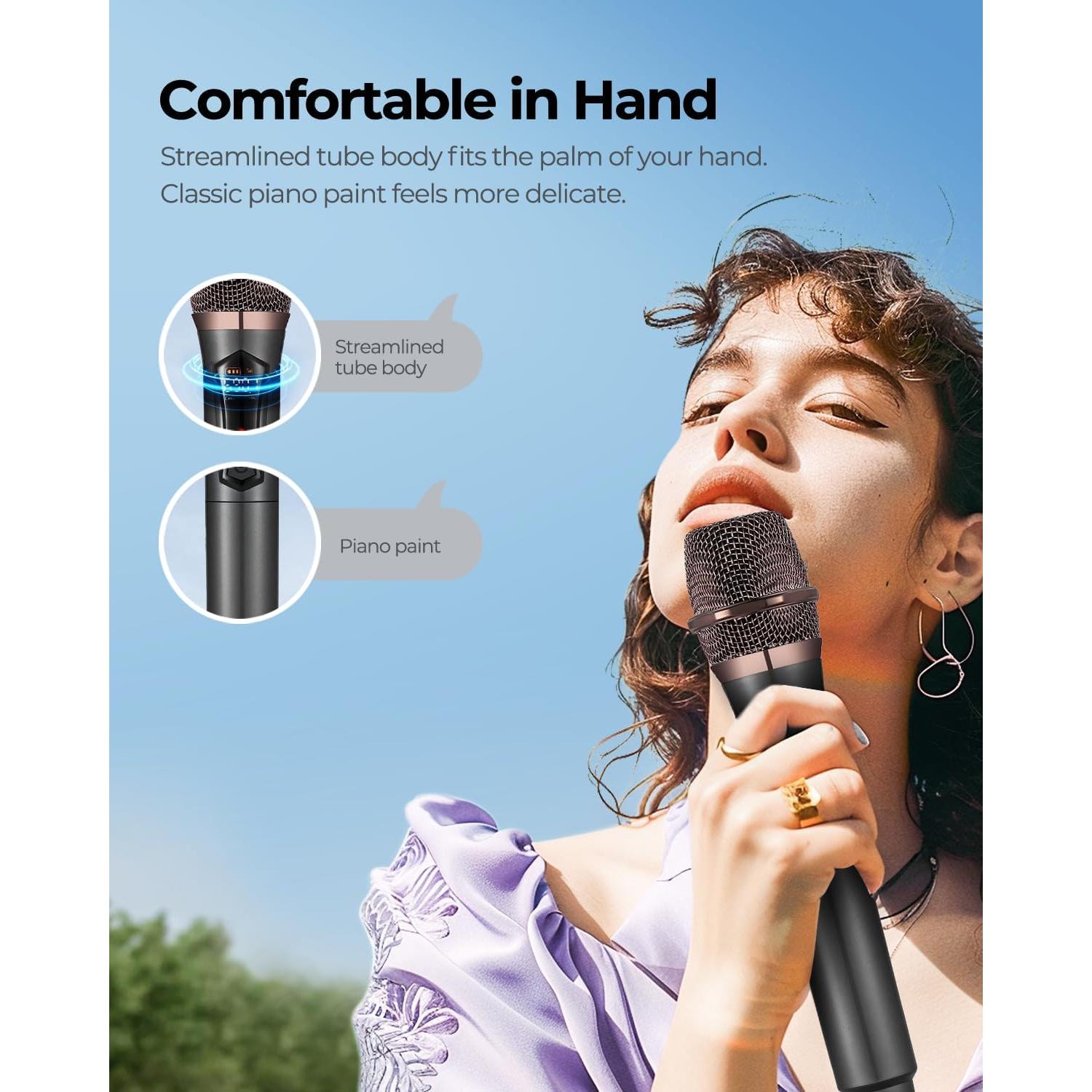 Micrófono Inalámbrico ALPOWL WXM-001 con Receptor USB-C 50h