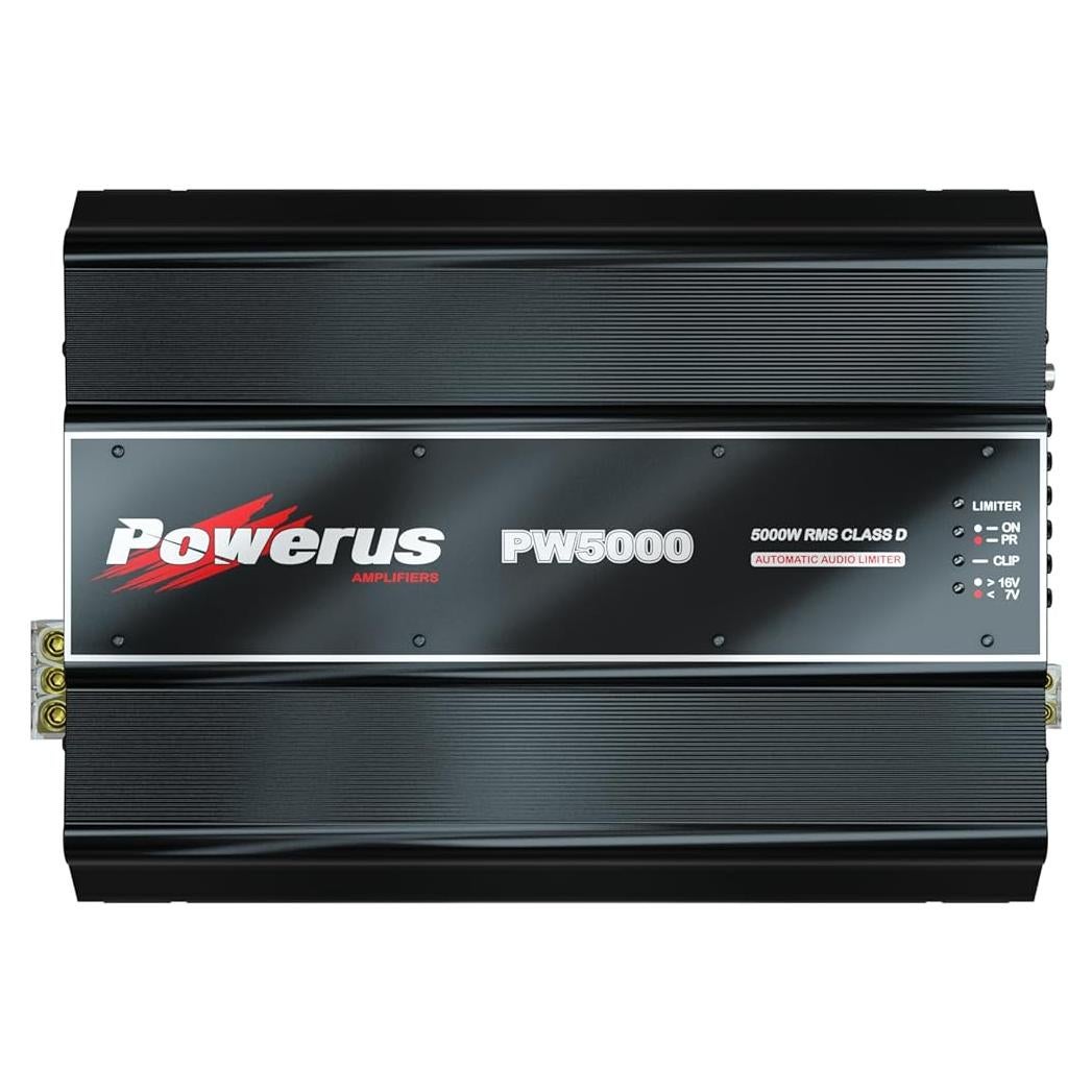 Amplificador de Automóvil POWERUS PW5000 5600W 2 Ohm Clase D