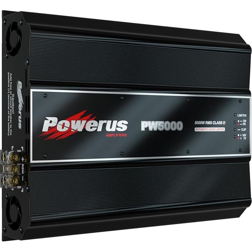 Amplificador de Automóvil POWERUS PW5000 5600W 2 Ohm Clase D