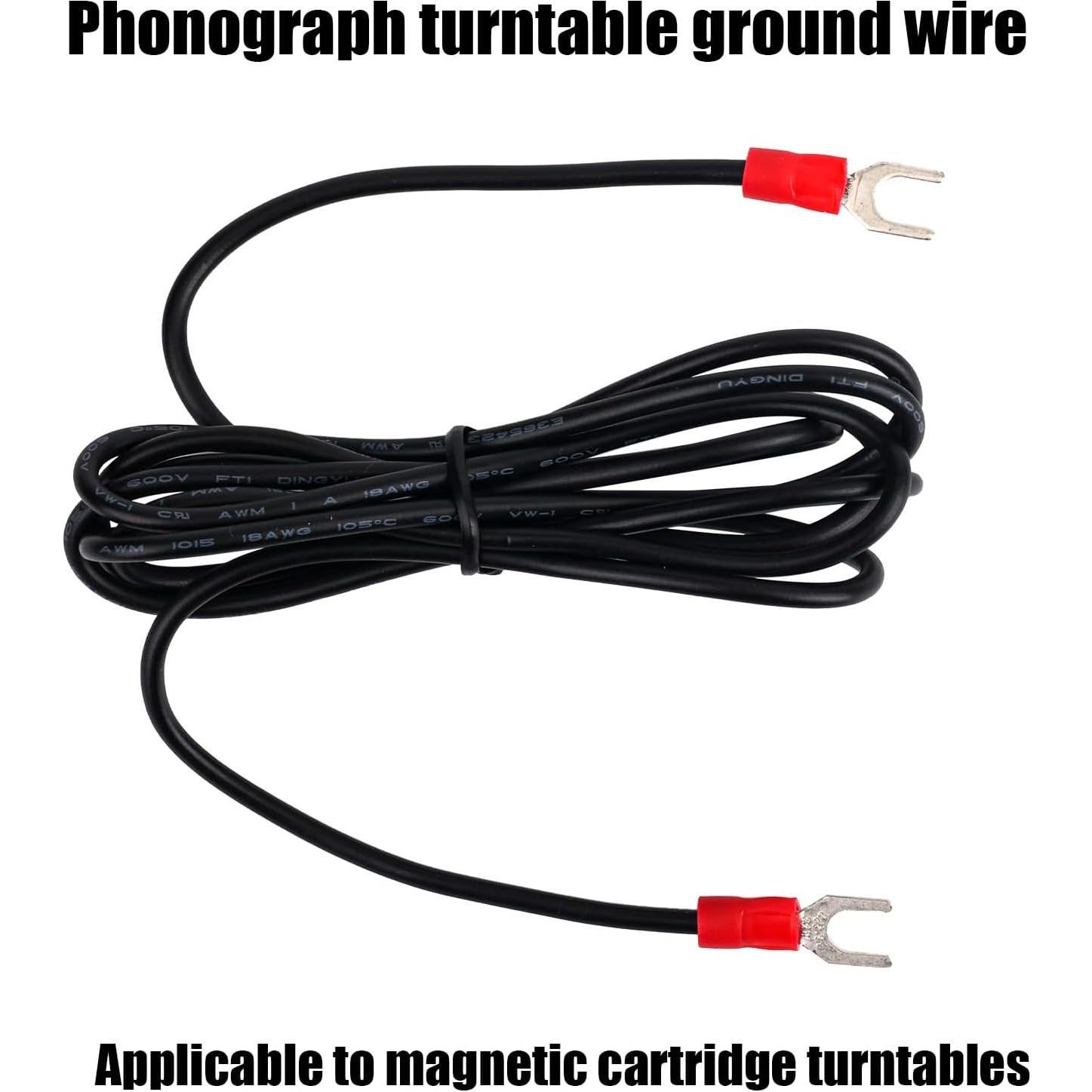 Cable de Tierra para Tocadiscos 153 cm Cobre Nylon