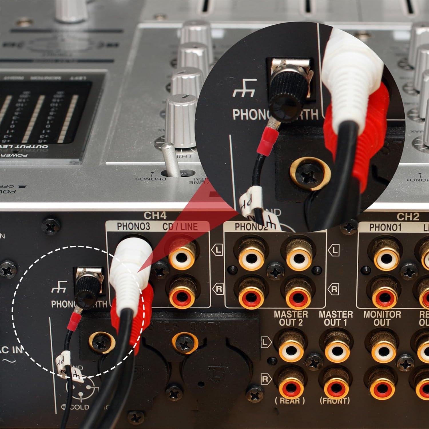 Cable de Tierra para Tocadiscos 153 cm Cobre Nylon