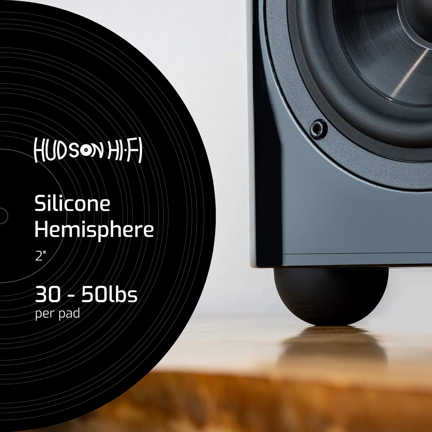 Pies de Aislamiento de Silicona Hudson Hi-Fi - 8 Almohadillas Antideslizantes