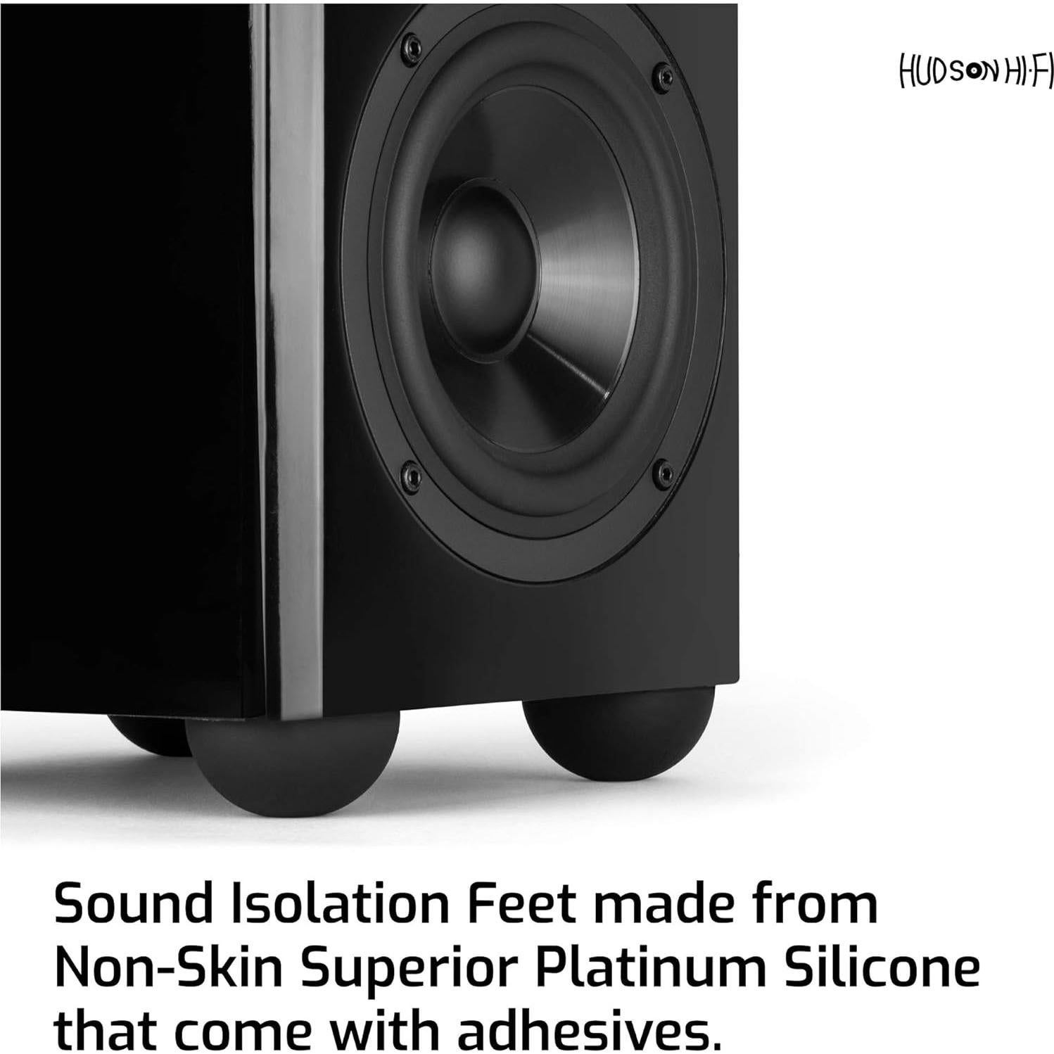 Pies de Aislamiento de Silicona Hudson Hi-Fi - 8 Almohadillas Antideslizantes