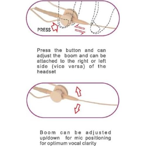 Micrófono de Diadema Profesional AVL636D Beige - Audio-Technica