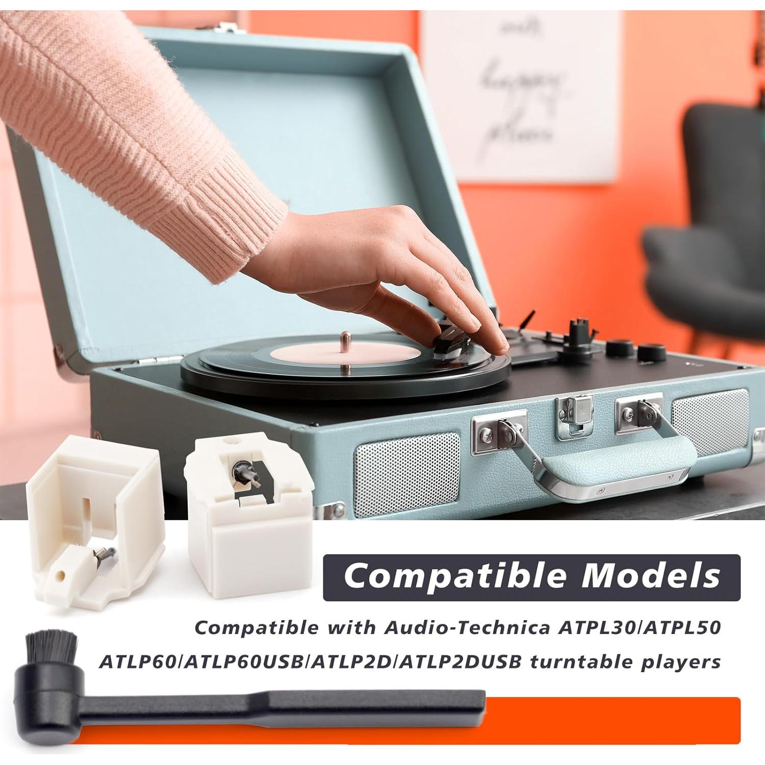 Aguja de Reemplazo ATN3600L Audio-Technica con Cepillo