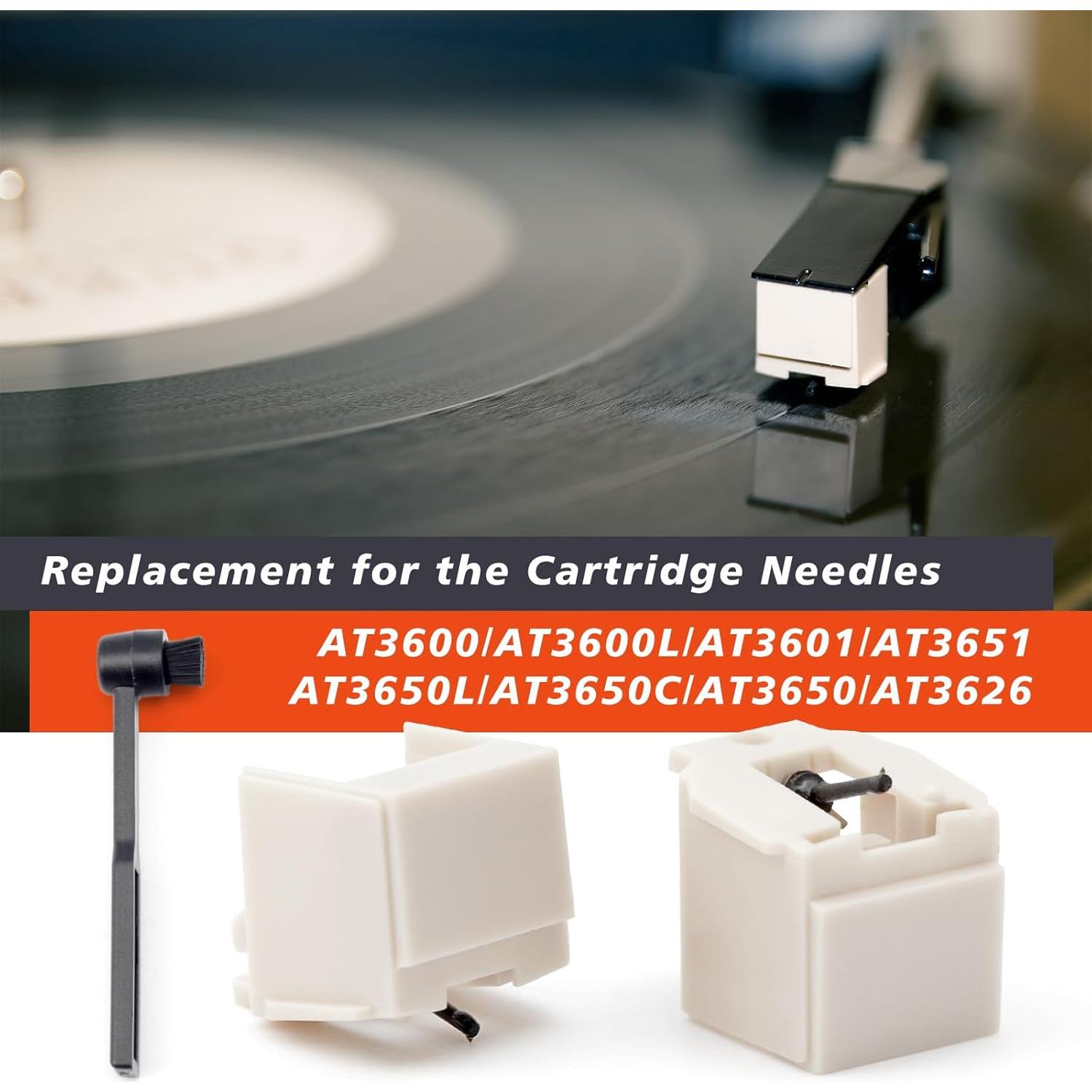 Aguja de Reemplazo ATN3600L Audio-Technica con Cepillo