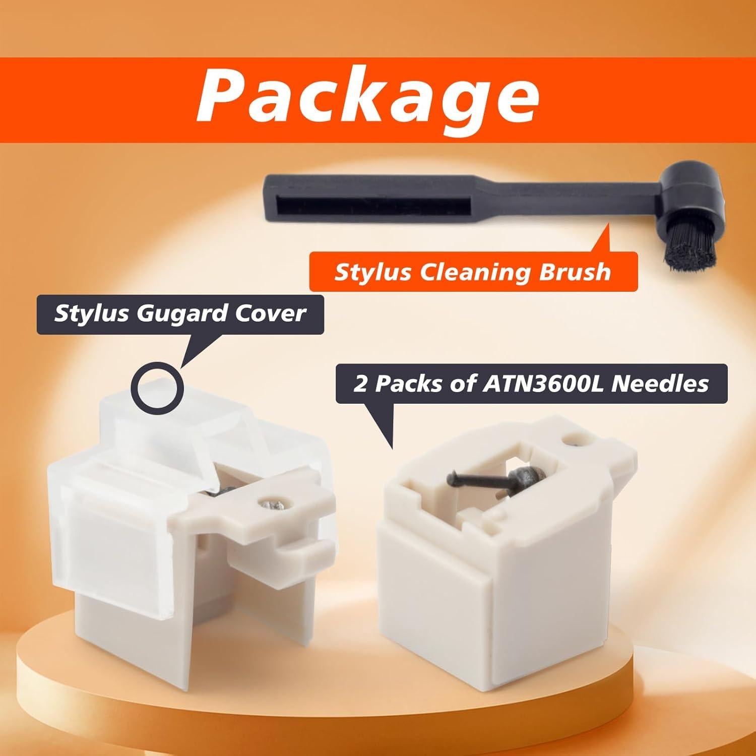 Aguja de Reemplazo ATN3600L Audio-Technica con Cepillo