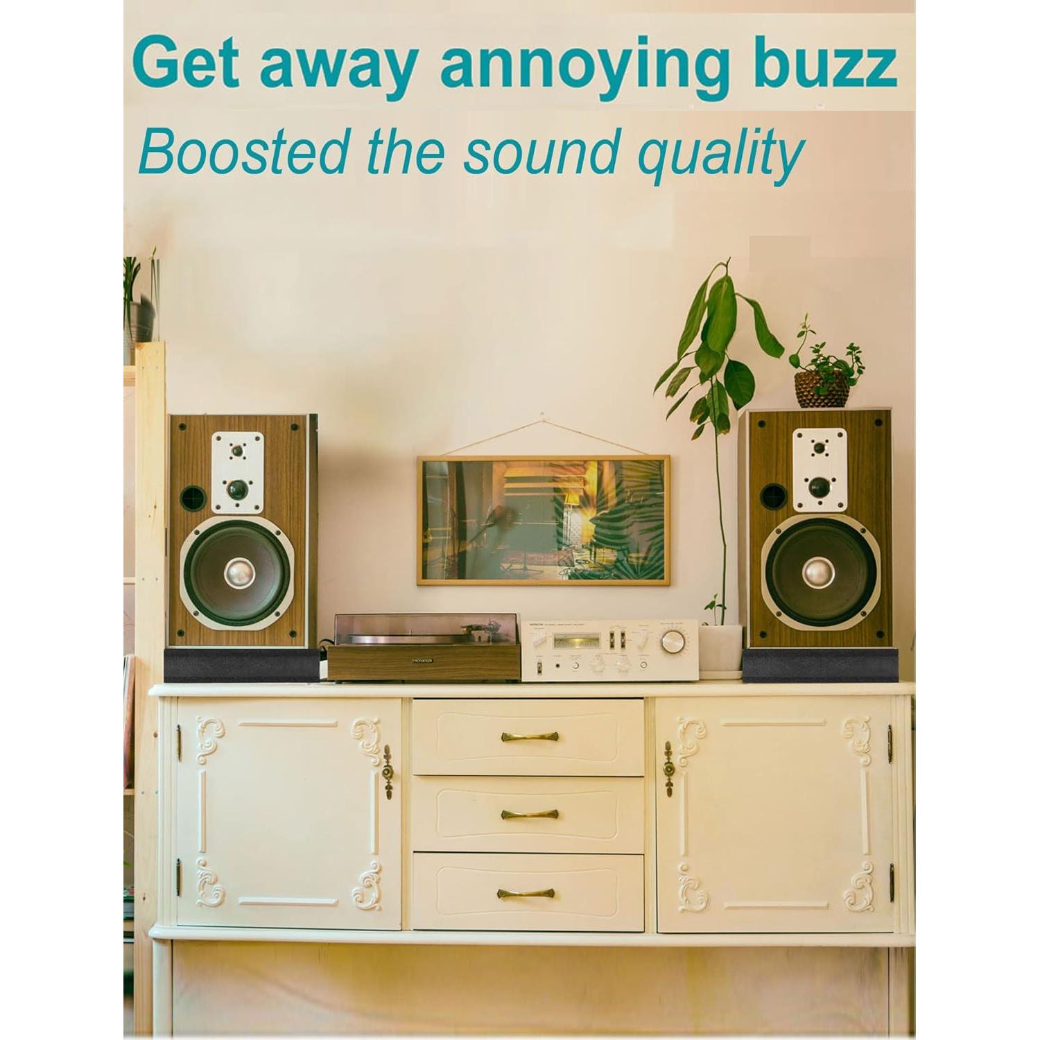 Almohadillas de Aislamiento de Ruido para Monitores 8-10" - 2 Pzas