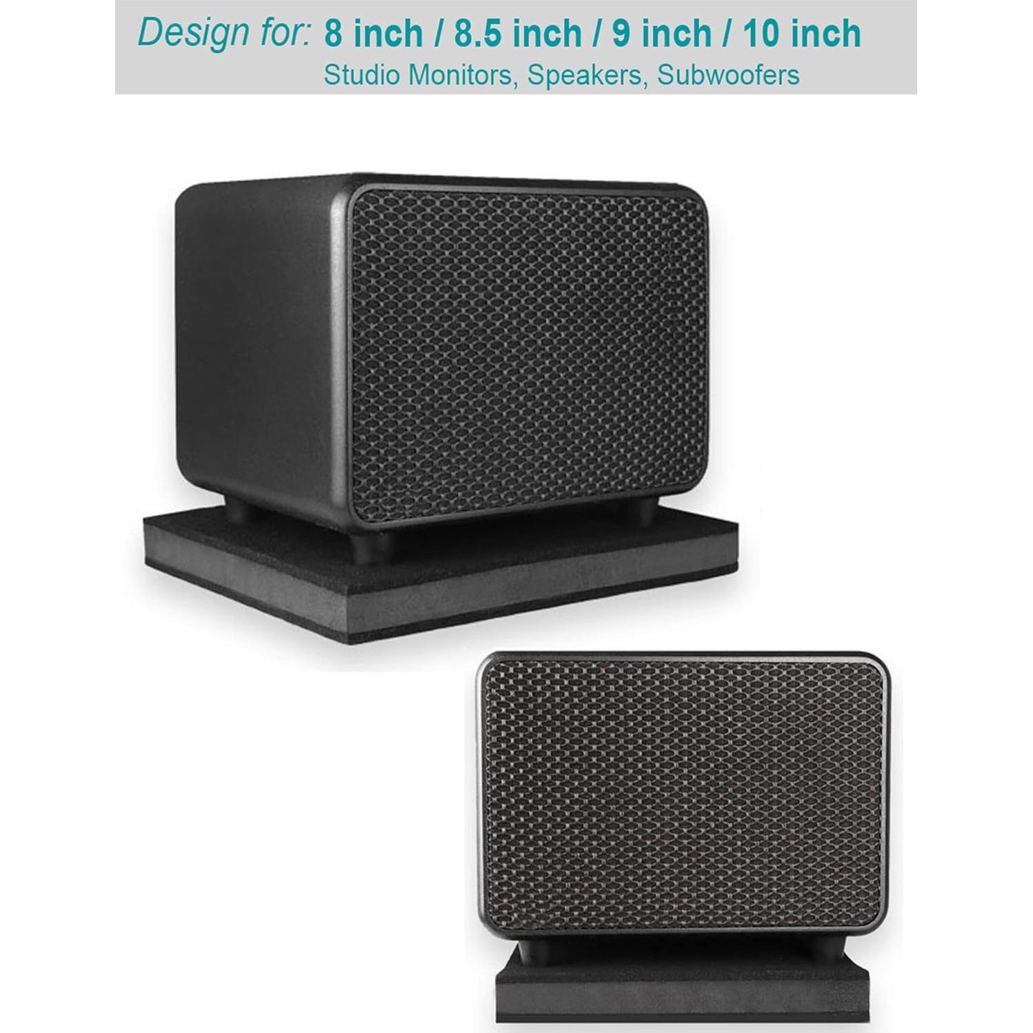 Almohadillas de Aislamiento de Ruido para Monitores 8-10" - 2 Pzas