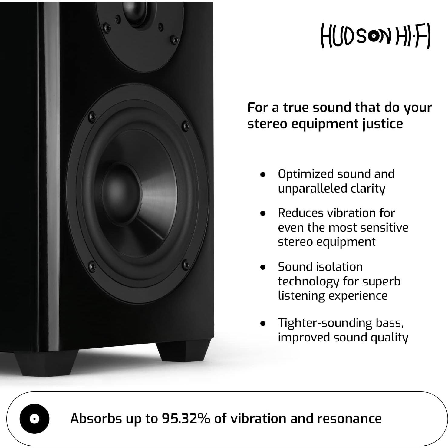Almohadillas de Aislamiento Hudson Hi-Fi 4 Piezas 17 kg