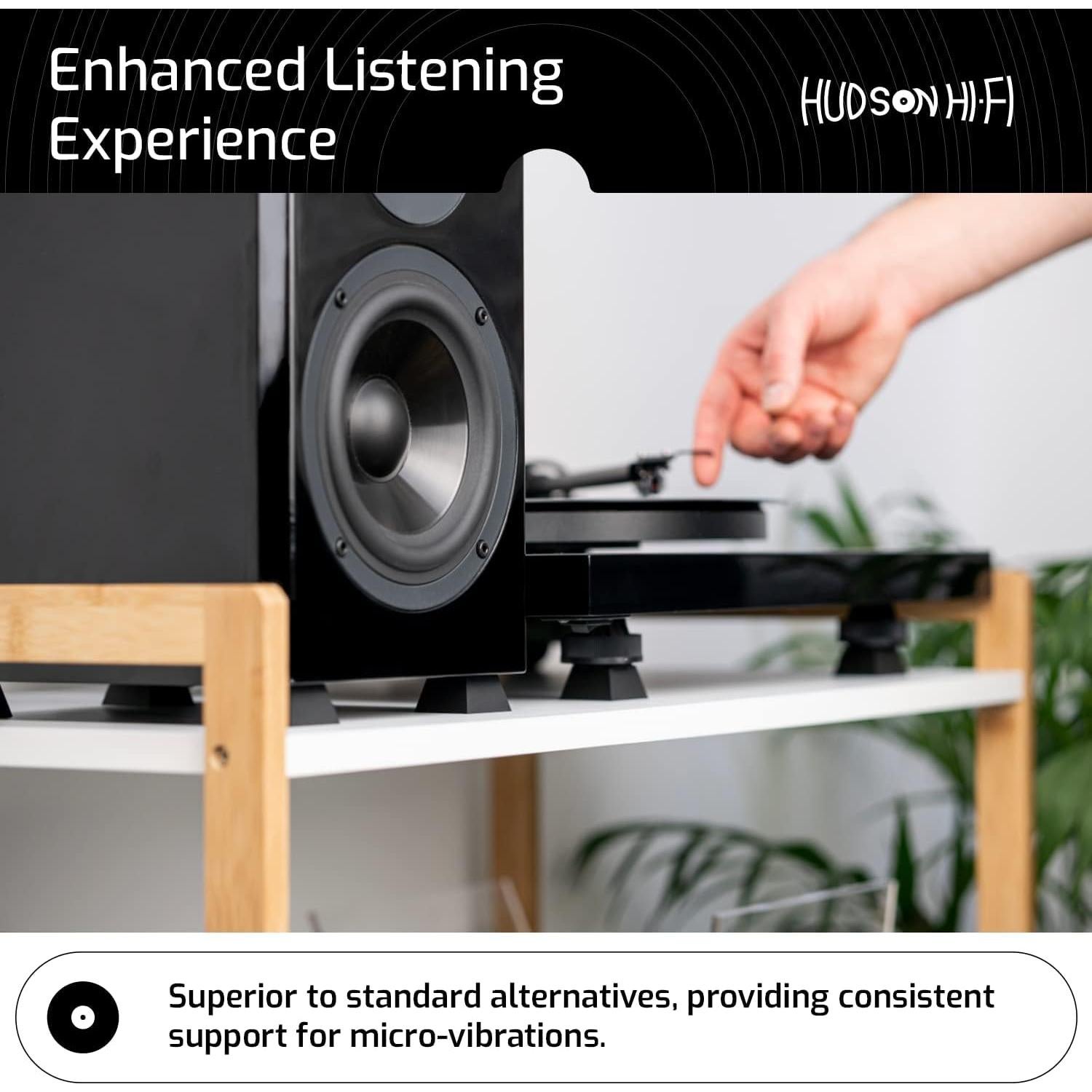 Almohadillas de Aislamiento Hudson Hi-Fi 4 Piezas 17 kg