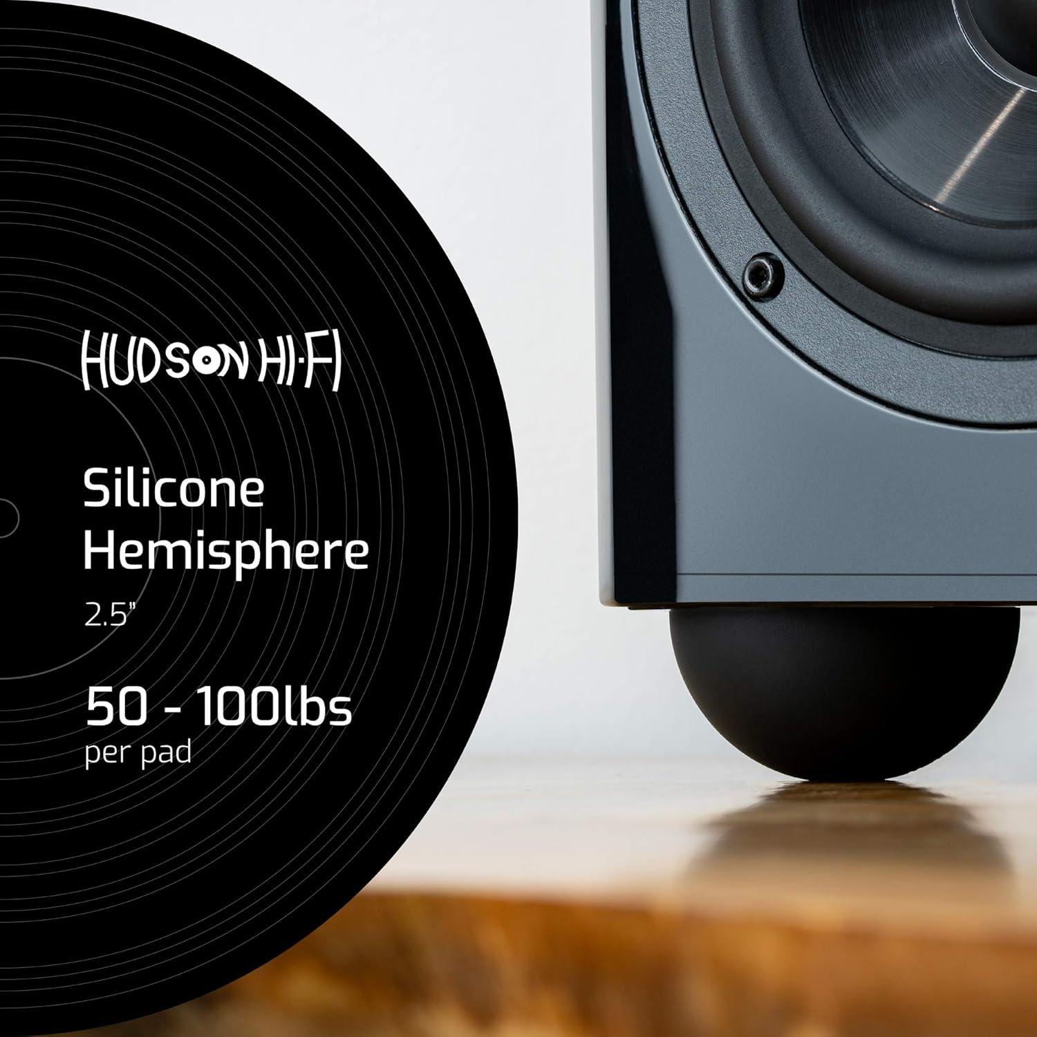 Almohadillas Antivibración de Silicona Hudson Hi-Fi - Paquete de 4