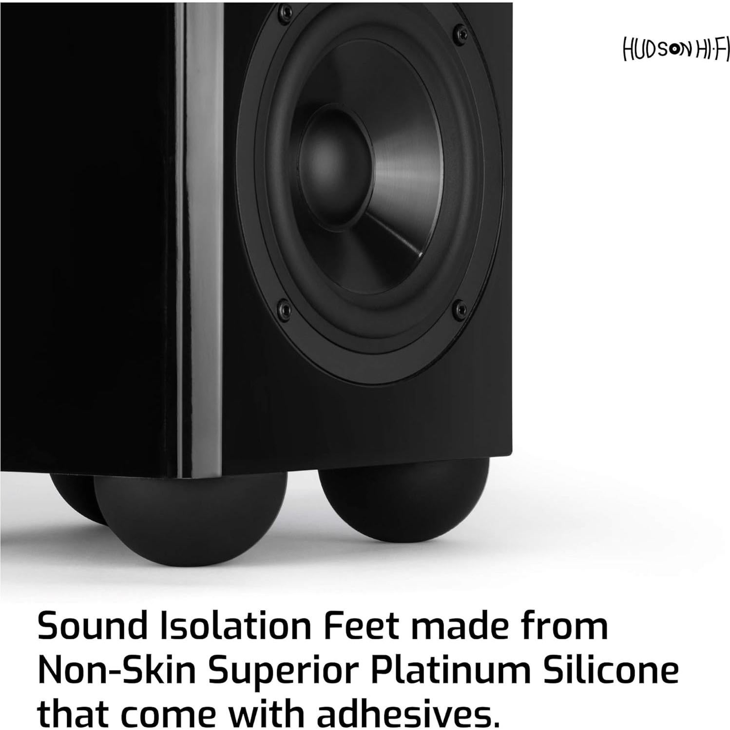 Almohadillas Antivibración Hudson Hi-Fi 8 Pies Silicona 6.35 cm