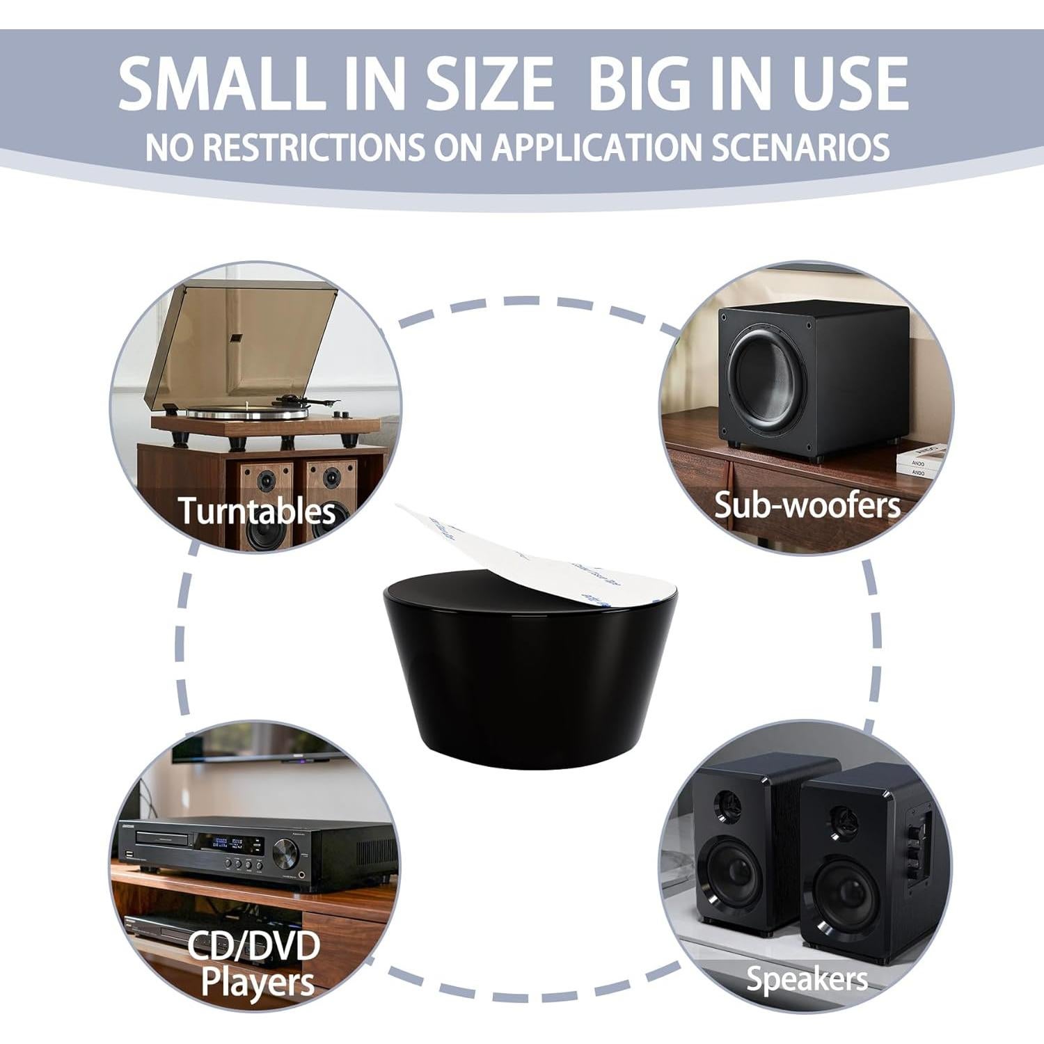 Almohadillas de Silicona Antideslizantes 1.2" 8 Piezas - Aislamiento