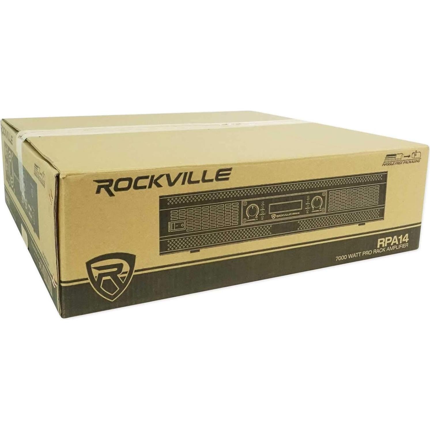 Amplificador Rockville RPA14 7000W Pico 2000W RMS 2 Canales