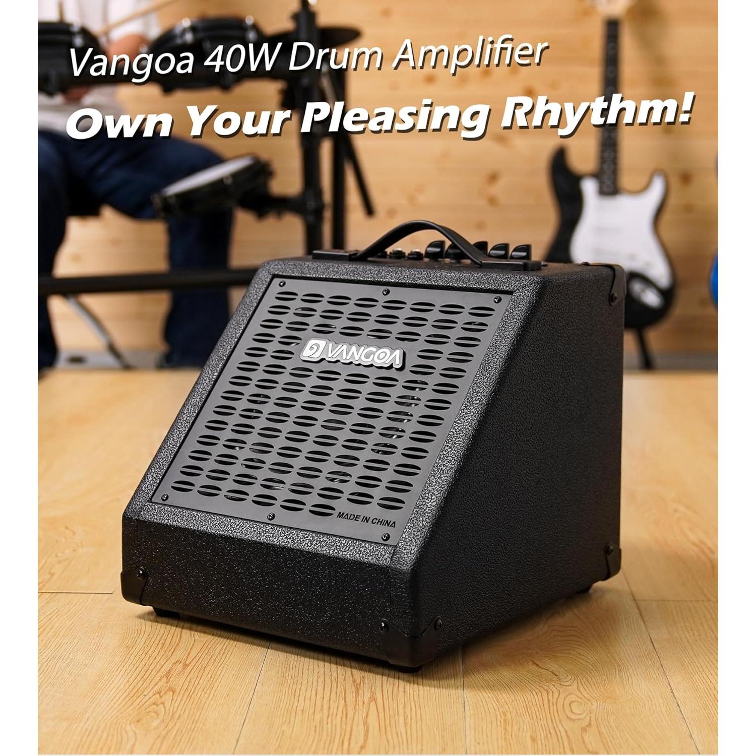 Amplificador de Batería Eléctrica Vangoa 40W 3 Entradas EQ