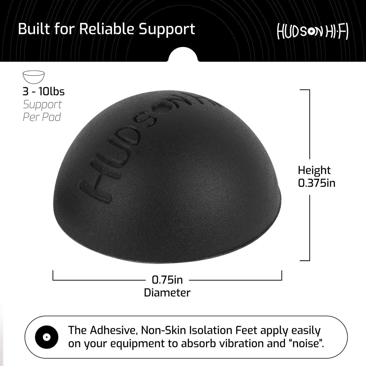 Almohadillas de Aislamiento Hudson Hi-Fi - 8 Pies de Silicona 1.9 cm
