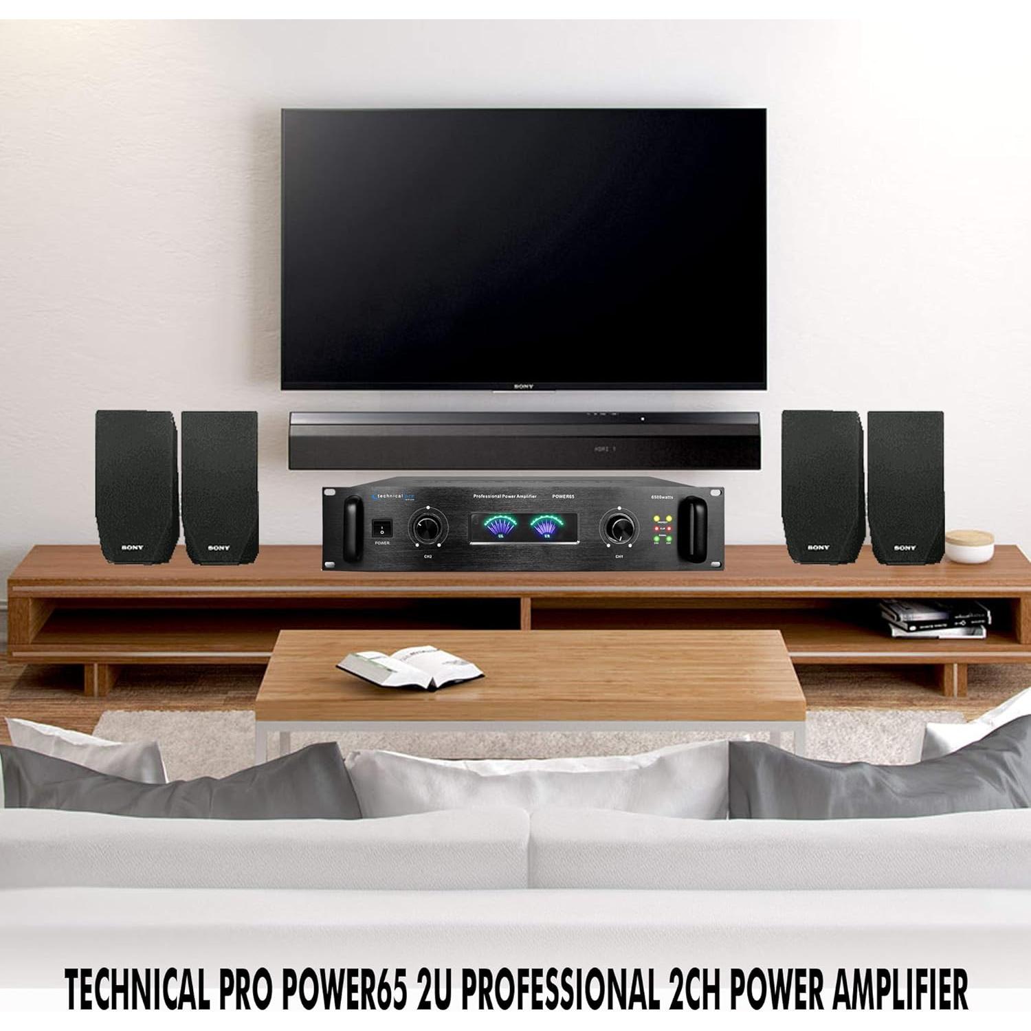 Amplificador de Potencia 6000W Technical Pro TPPOWER60 Estéreo