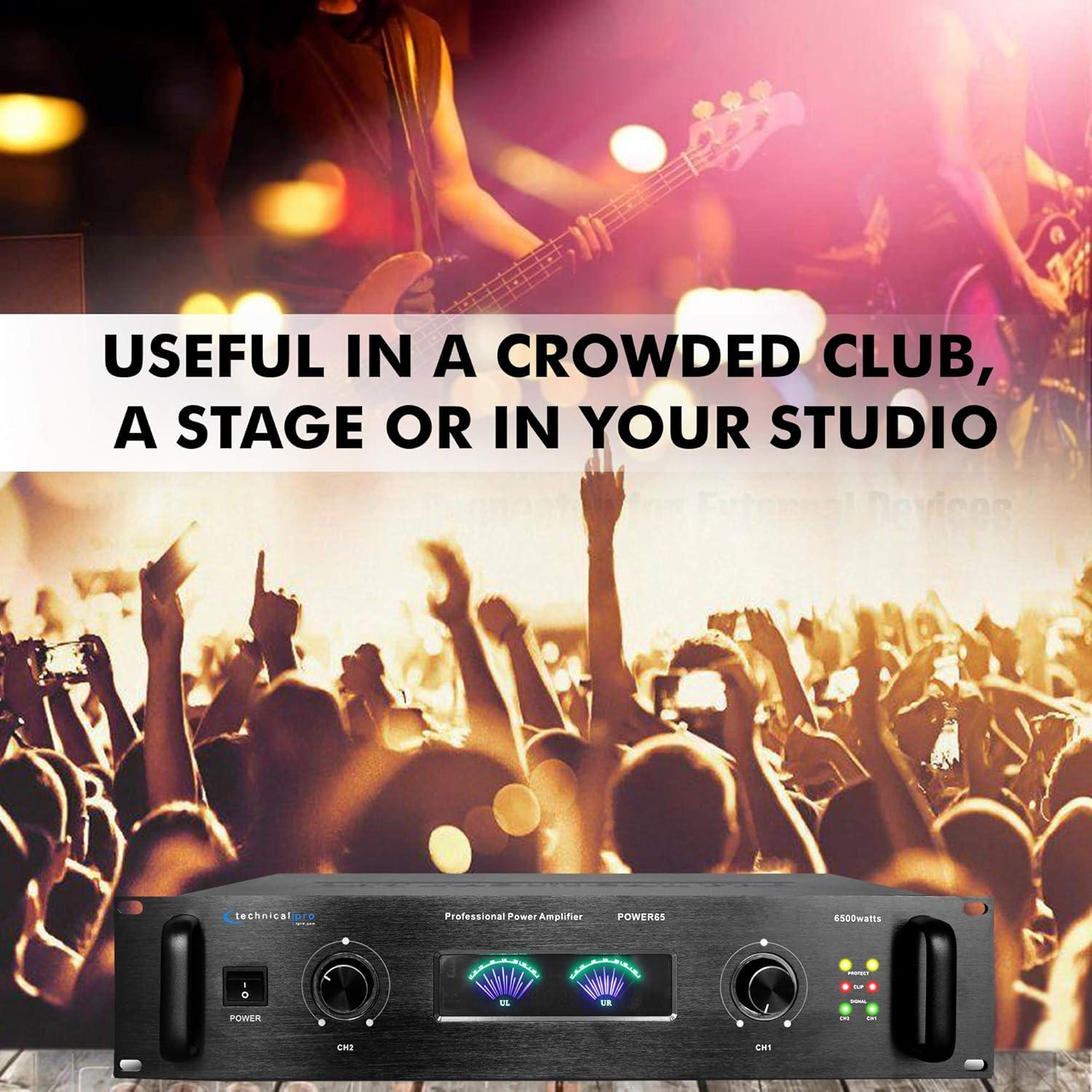 Amplificador de Potencia 6000W Technical Pro TPPOWER60 Estéreo