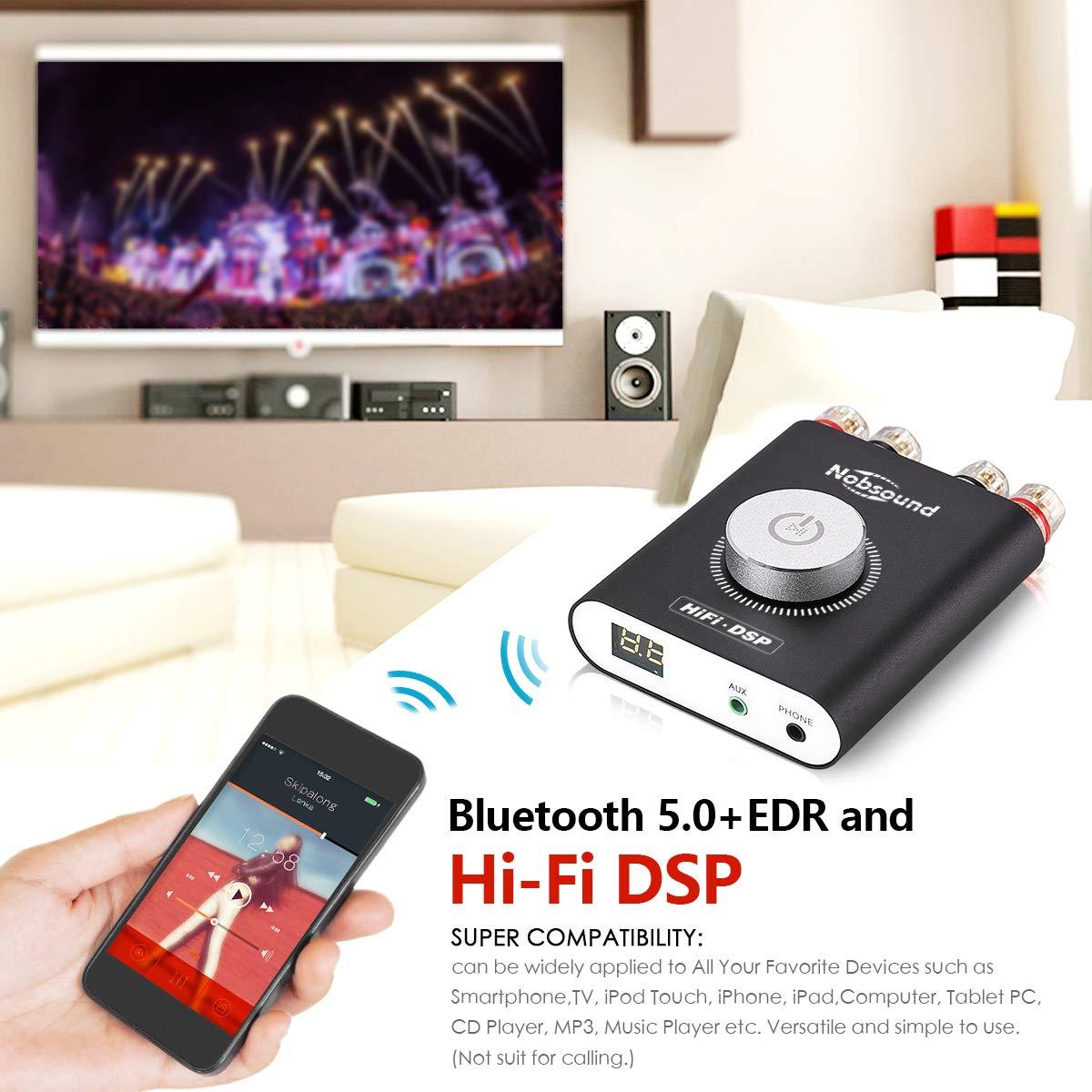 Amplificador Mini Nobsound NS-20G 200W Bluetooth 5.0 Hi-Fi