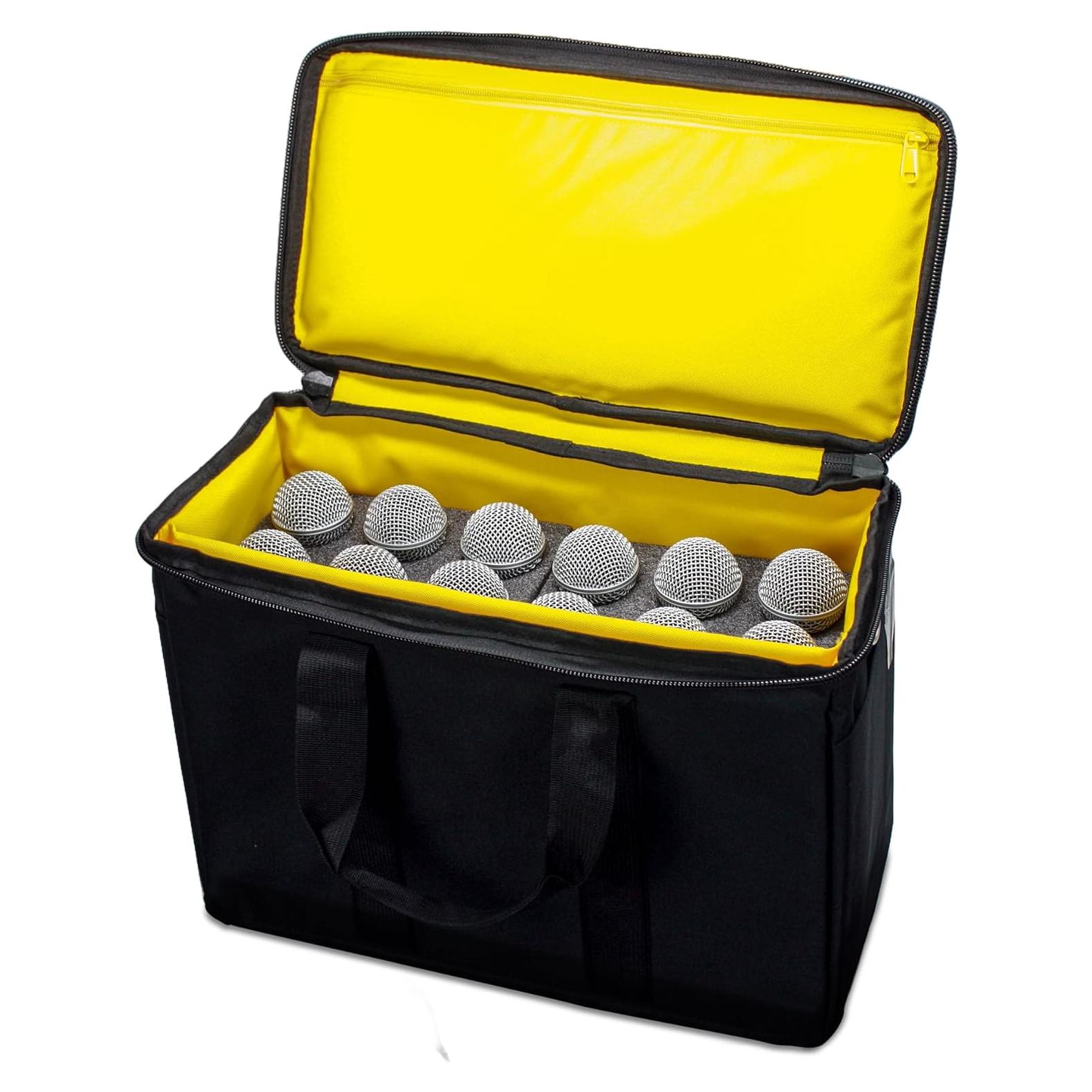 Funda para micrófonos Loudmouth LMG-12MFC con espuma 12 ranuras