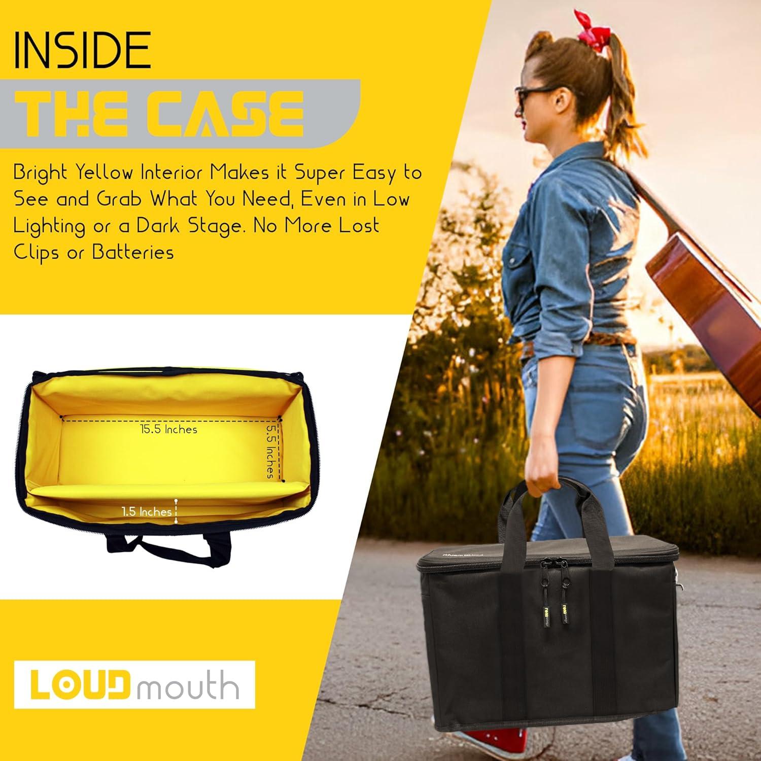 Funda para micrófonos Loudmouth LMG-12MFC con espuma 12 ranuras