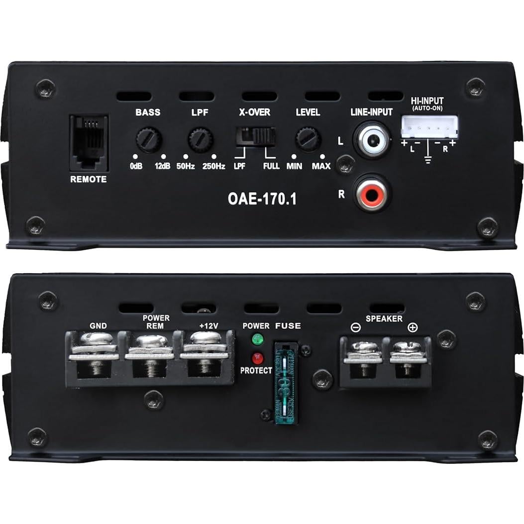 Amplificador Monobloque OceanAudio OAE-170.1 340W 2 Ohm