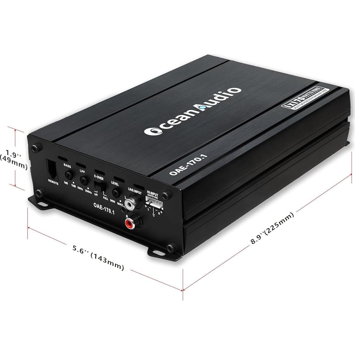 Amplificador Monobloque OceanAudio OAE-170.1 340W 2 Ohm