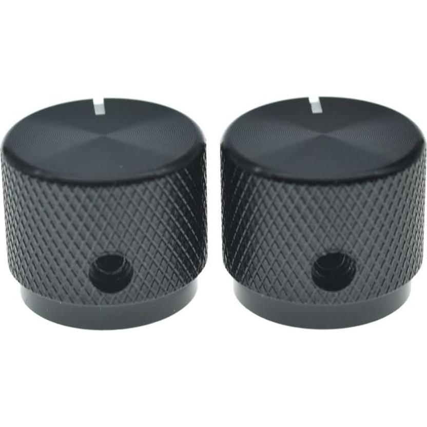 Paquete de 4 Perillas de Potenciómetro Aluminio 20mm Negro