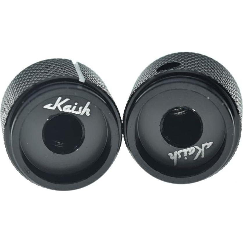 Paquete de 4 Perillas de Potenciómetro Aluminio 20mm Negro