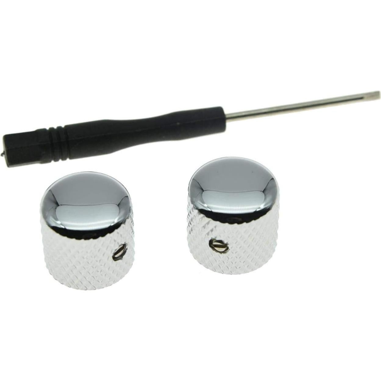 Perillas de Metal Cromado KAISH para Guitarra Telecaster - 2 Unidades