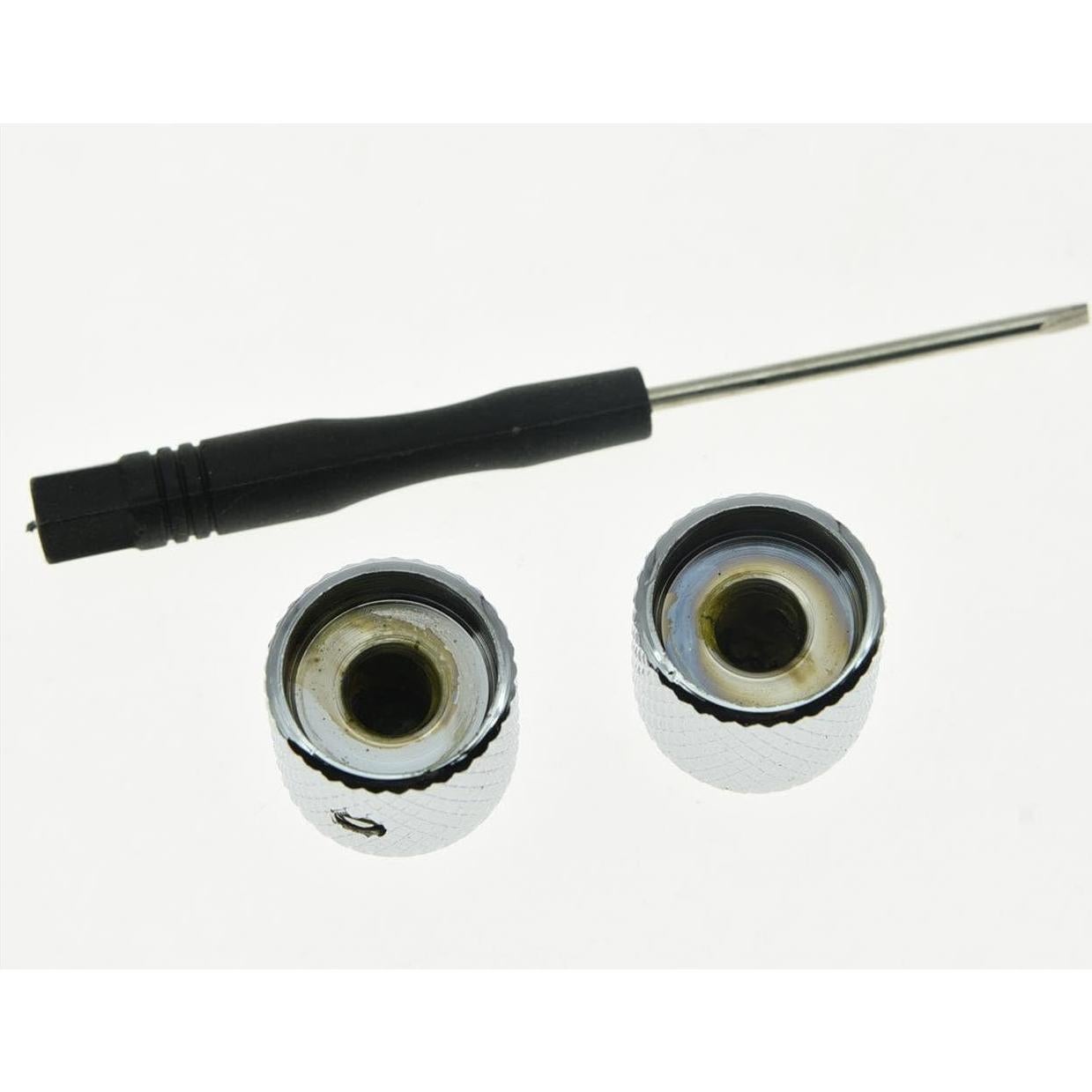 Perillas de Metal Cromado KAISH para Guitarra Telecaster - 2 Unidades