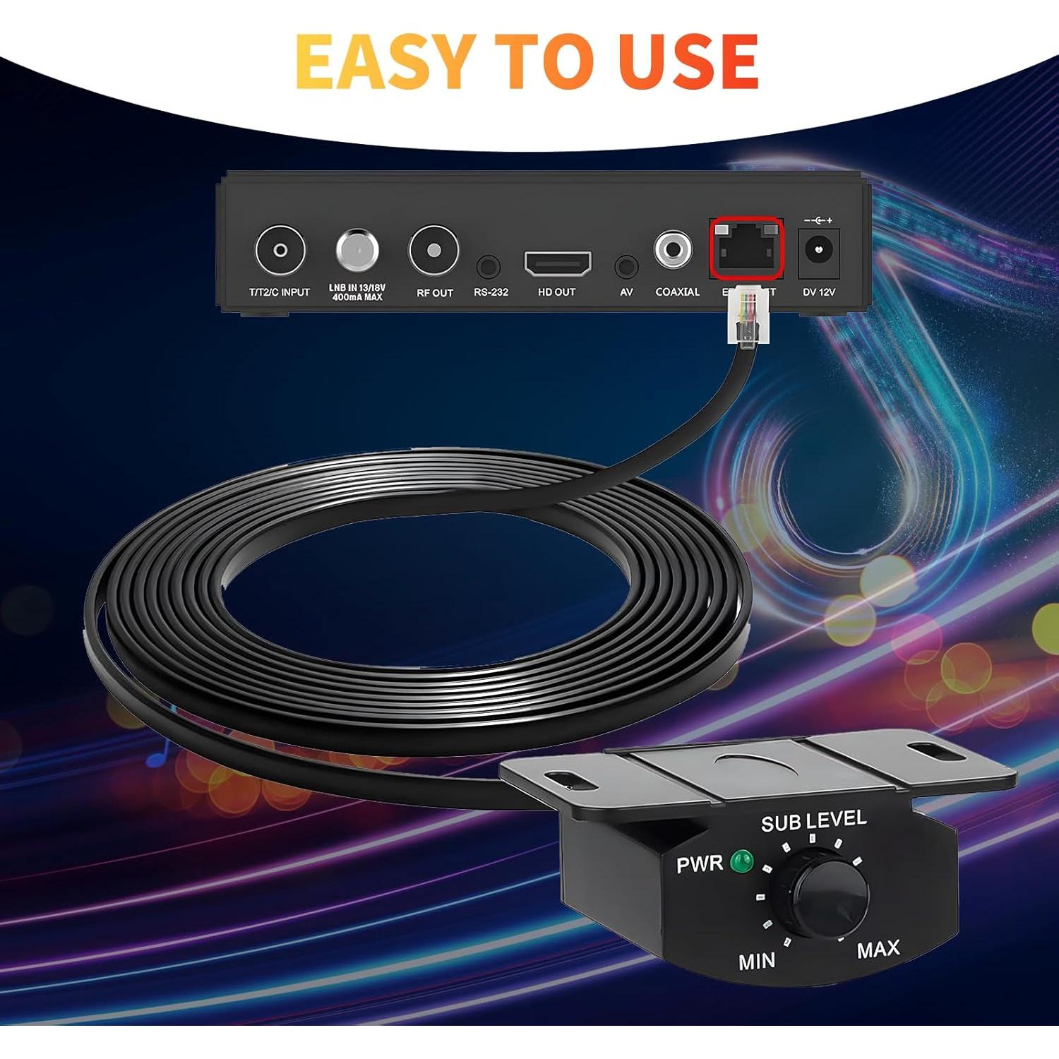 Perilla de Graves ERESGREAT con Cable de 5M para Amplificador