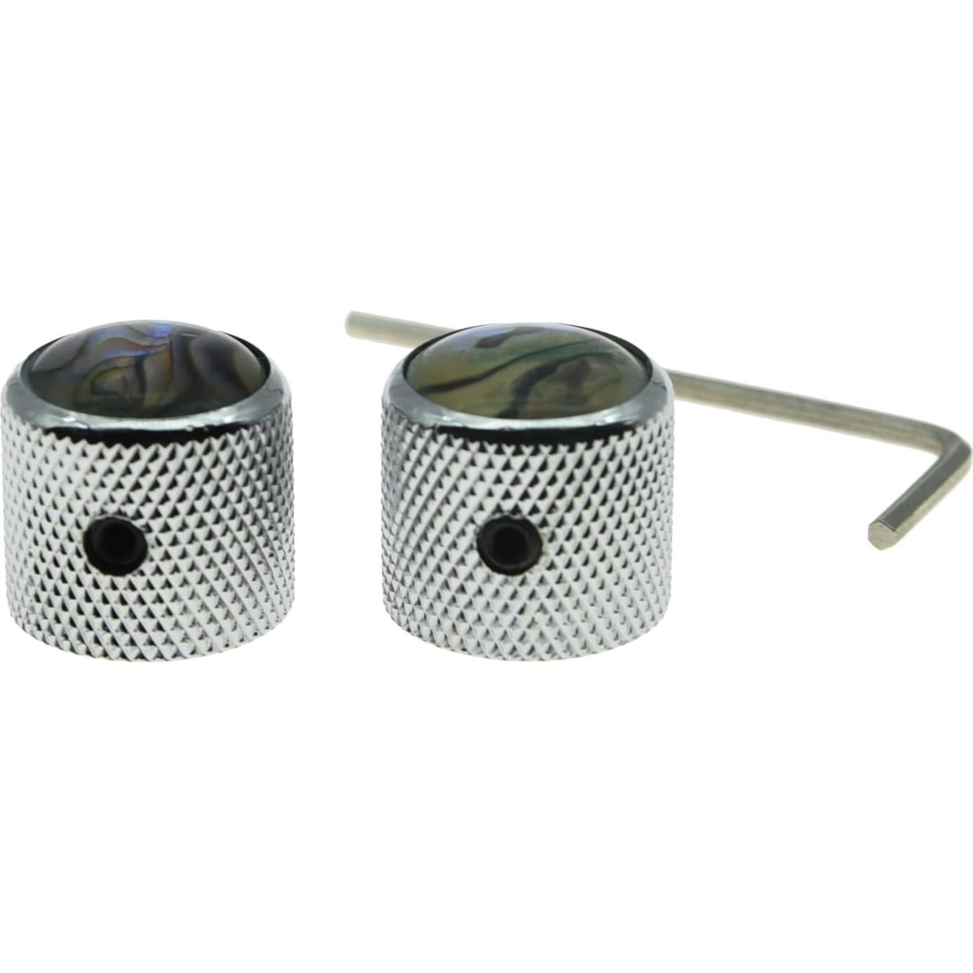 Conjunto de 2 Perillas de Guitarra KAISH Cromo 6mm