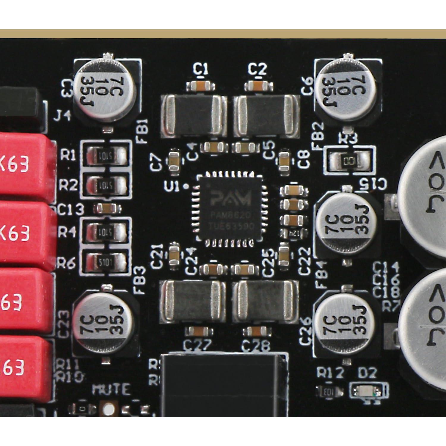 Amplificador Estéreo Digital DROK 15W+15W 2 Canales 12V-24V