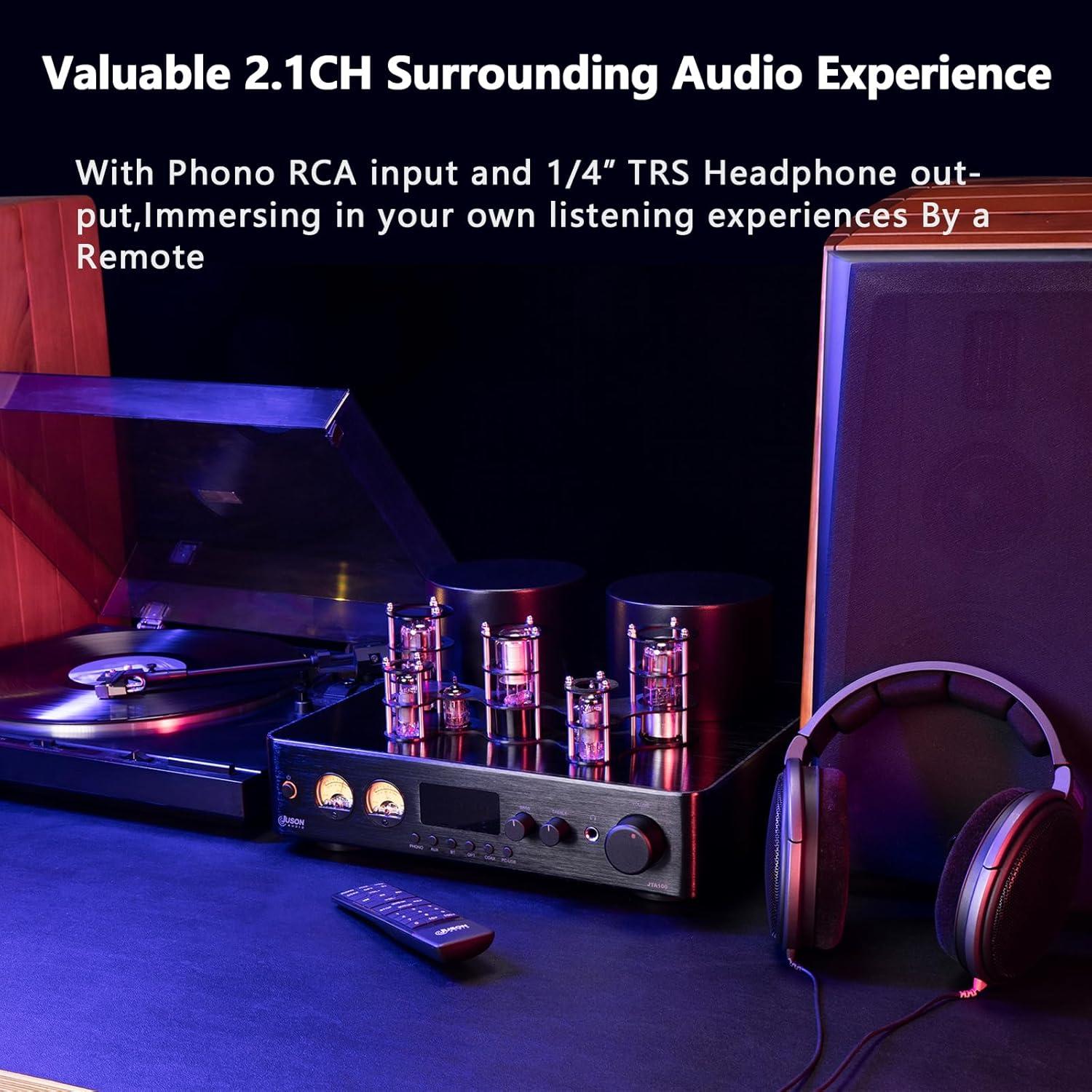 Amplificador de Válvulas Juson Audio JTA100 200W HiFi Bluetooth