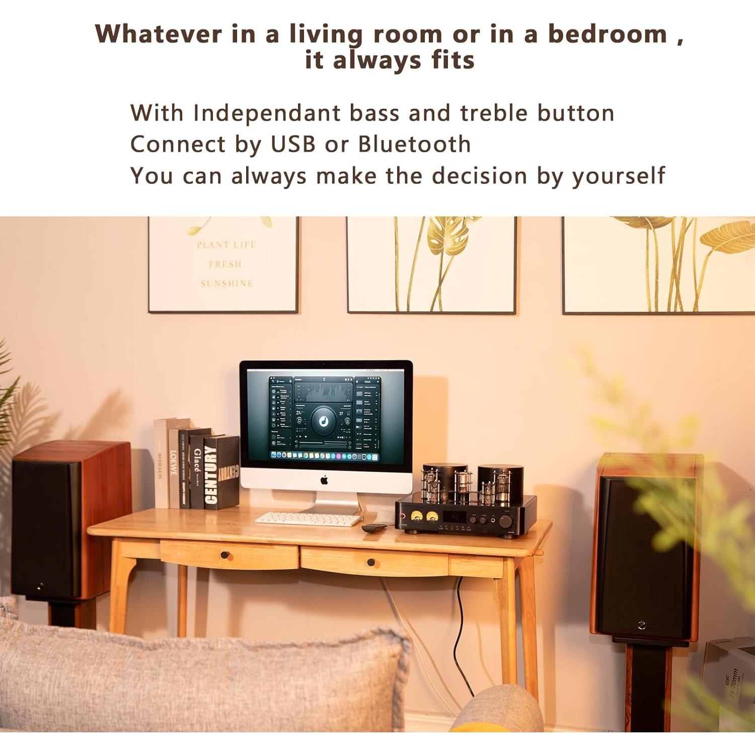 Amplificador de Válvulas Juson Audio JTA100 200W HiFi Bluetooth