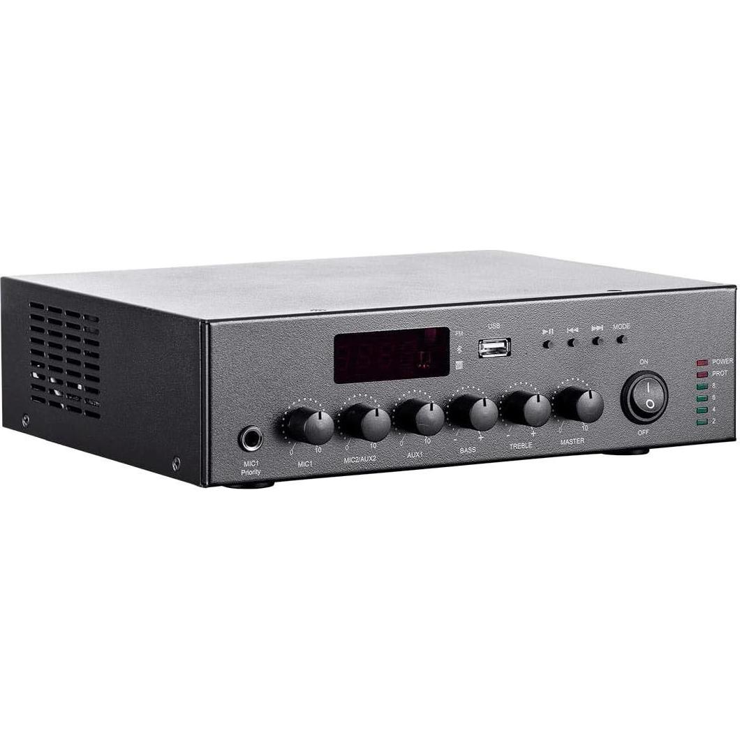 Amplificador Mezclador Monoprice 60W 3CH Bluetooth 100/70V