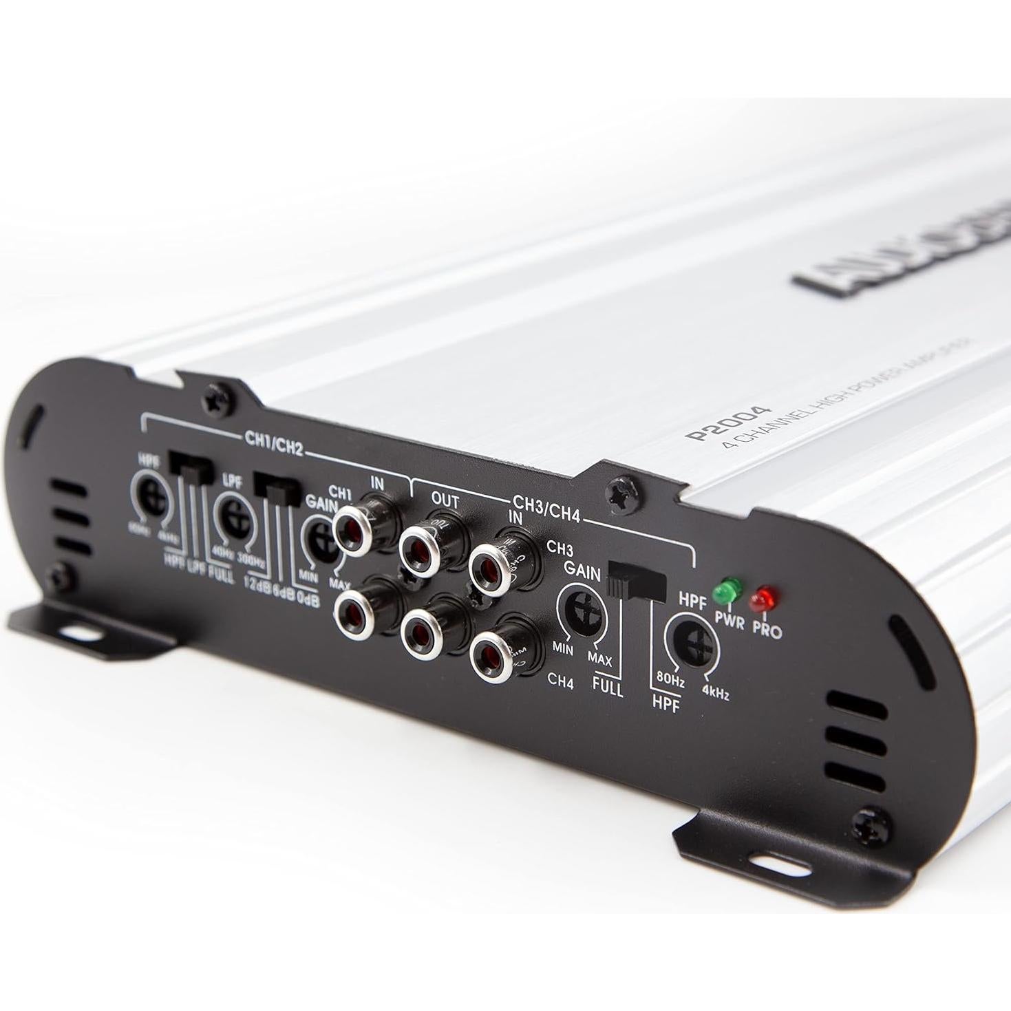 Amplificador Estéreo de Coche Audiobank P2004 2000W 4 Canales