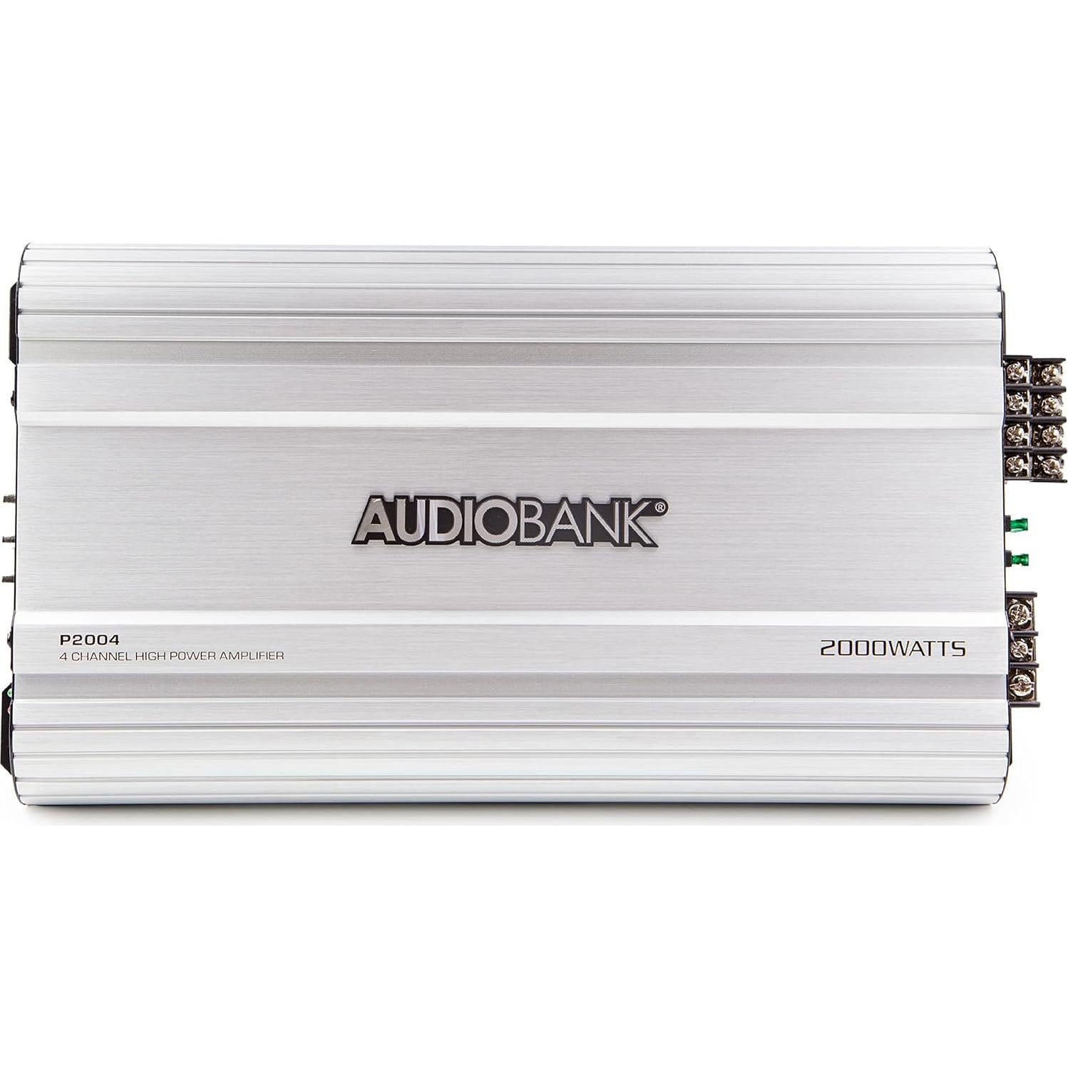 Amplificador Estéreo de Coche Audiobank P2004 2000W 4 Canales
