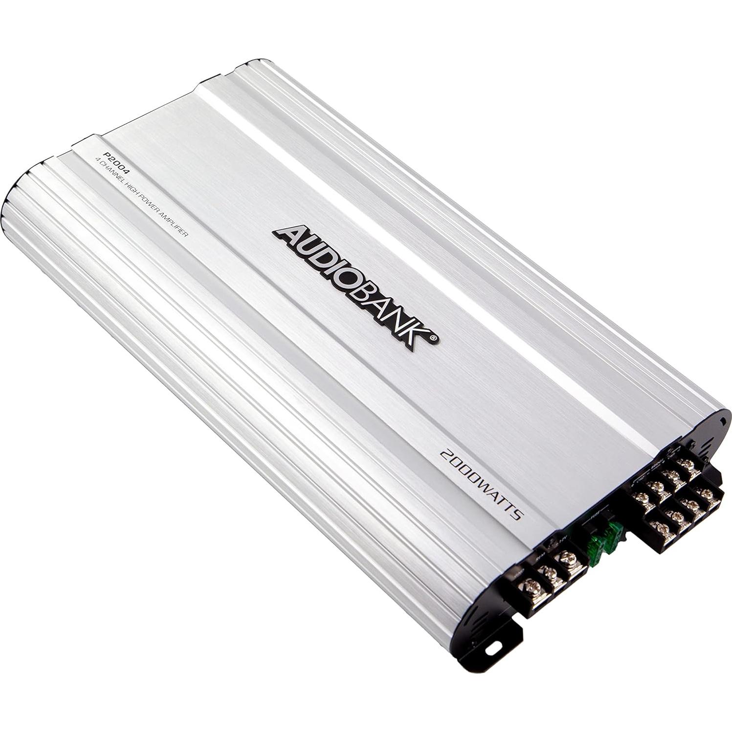 Amplificador Estéreo de Coche Audiobank P2004 2000W 4 Canales